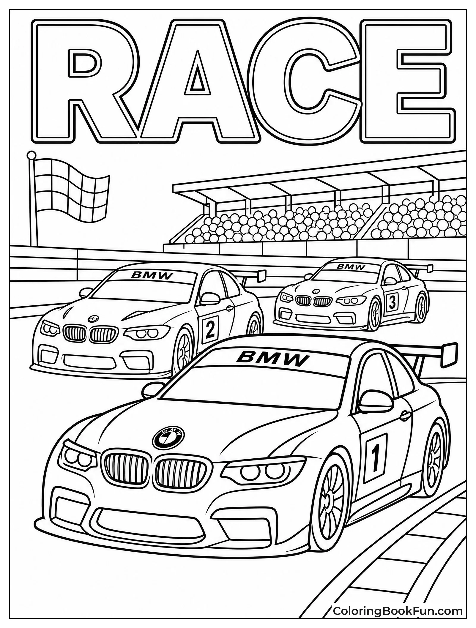 BMW Race Cars on Track