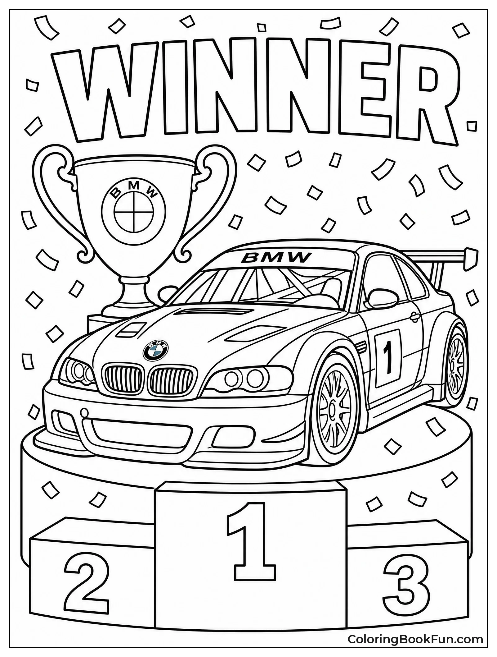 BMW on Winner Podium