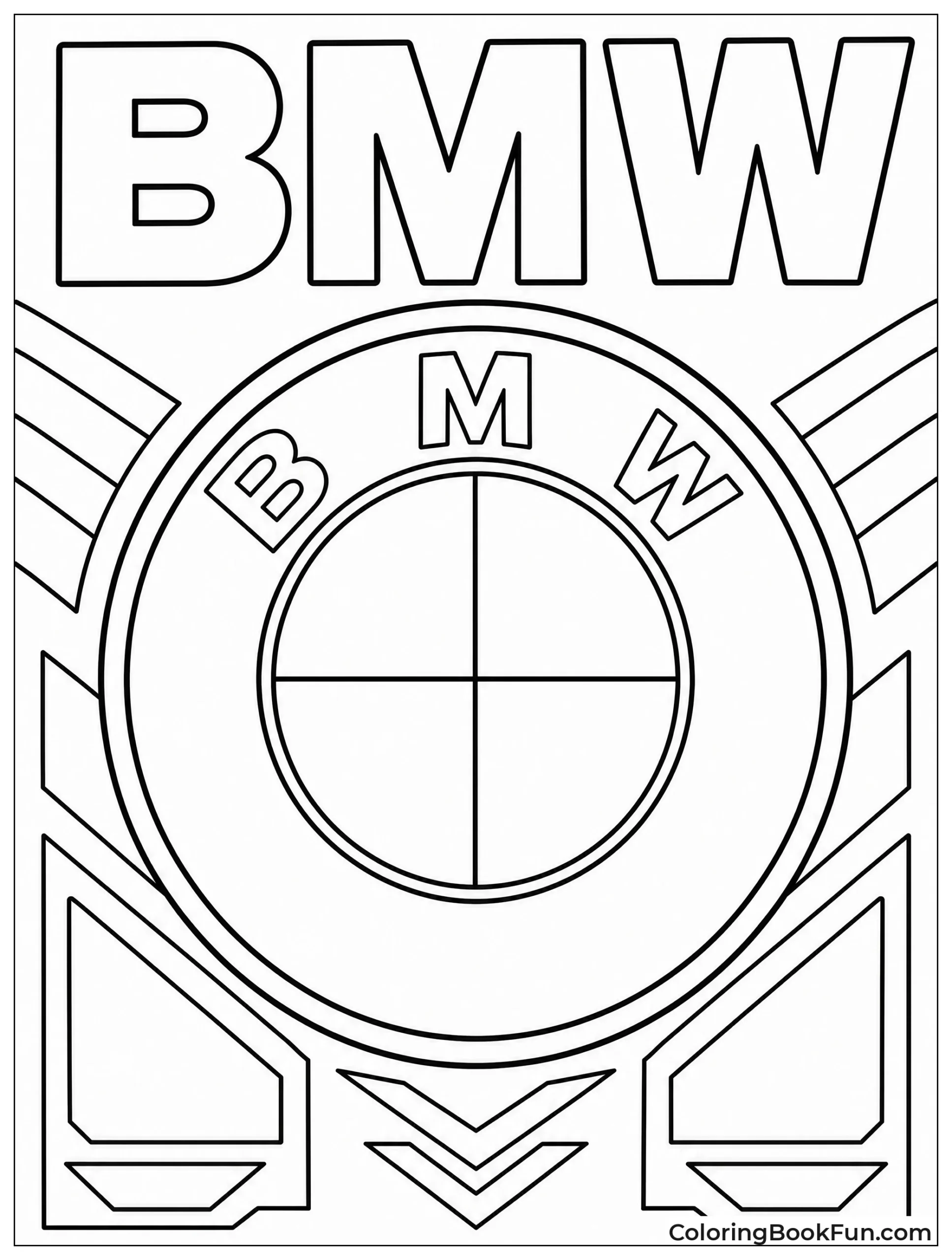 BMW Roundel Logo with Patterns