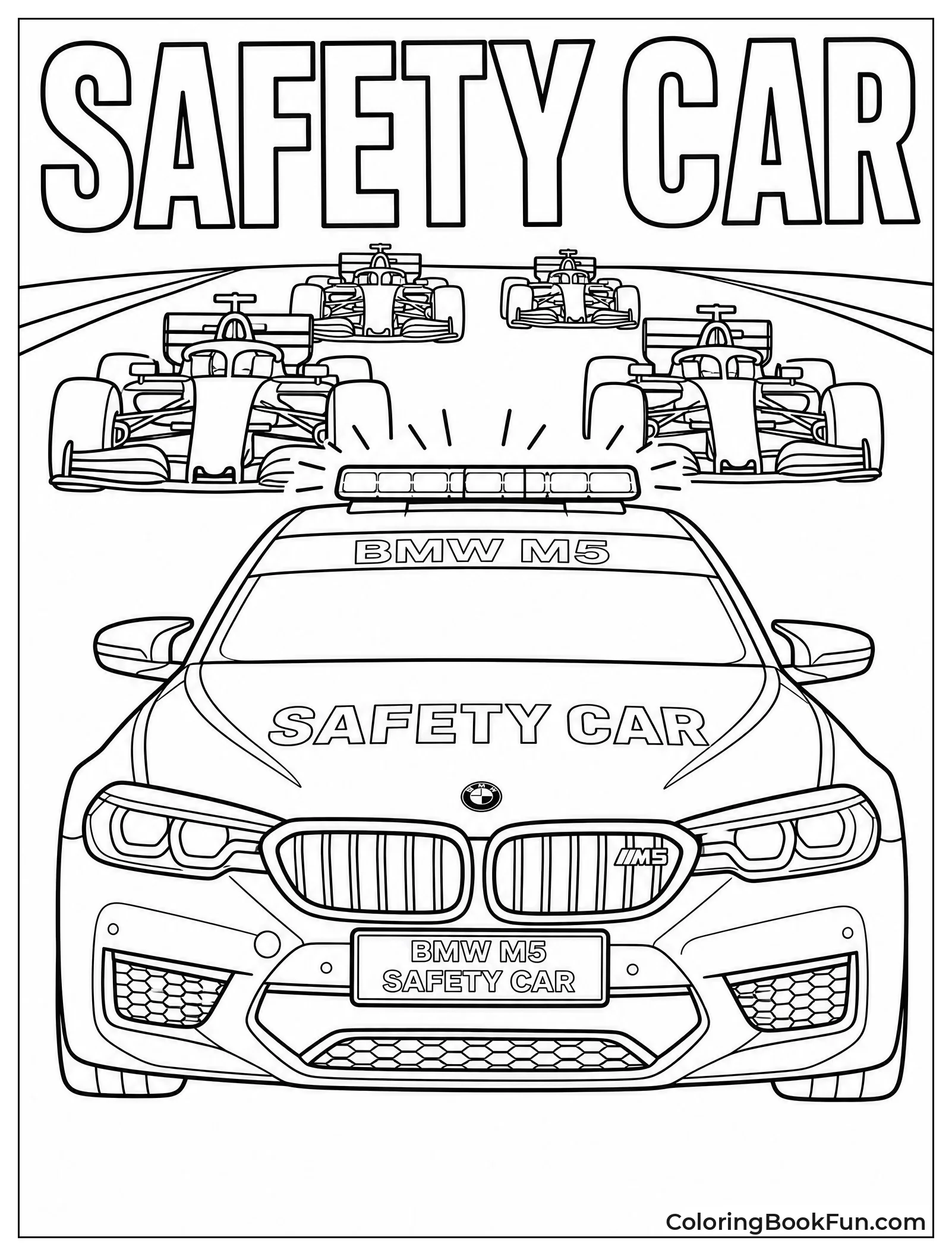 BMW Safety Car Leading Race