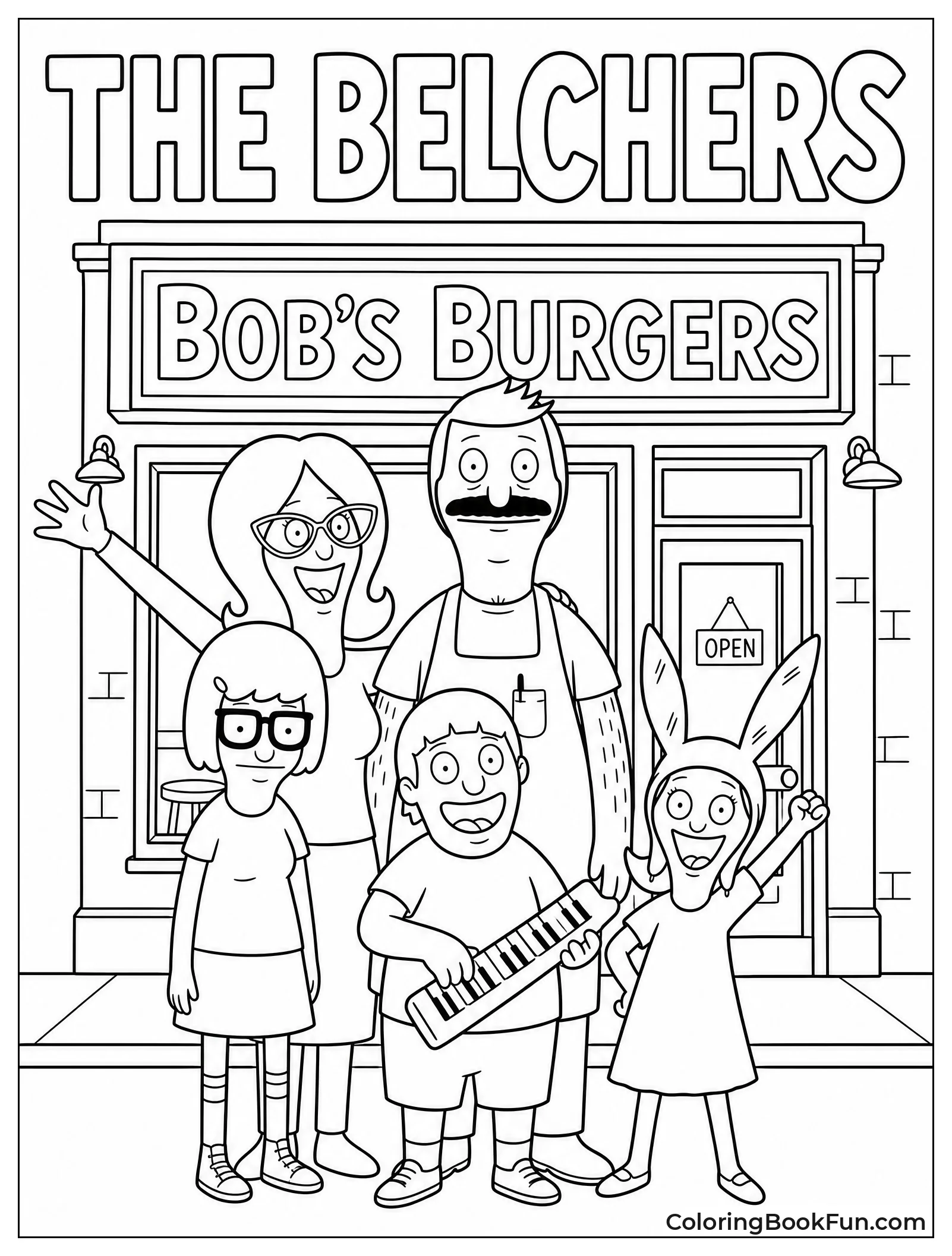 Belcher Family Posing Together