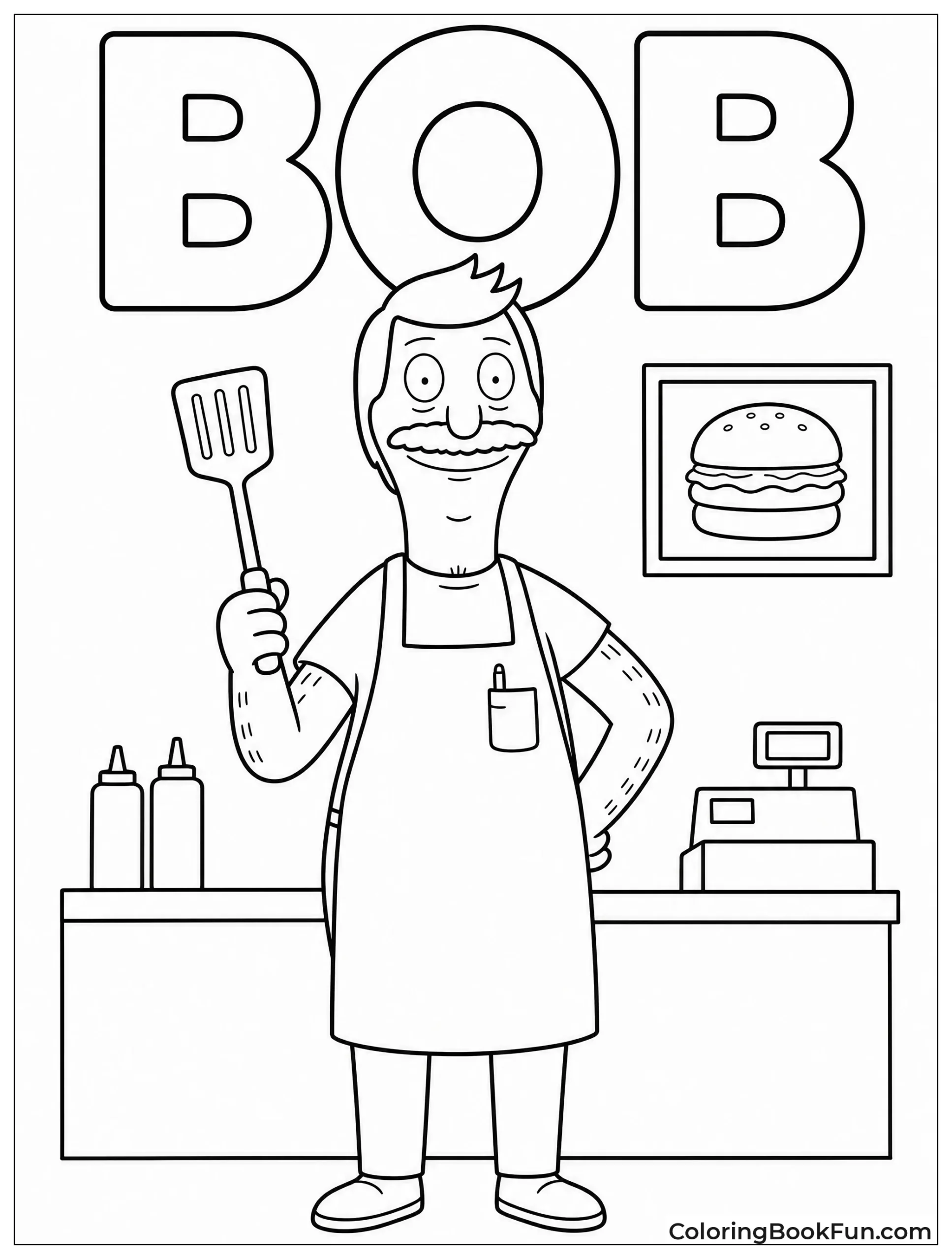 Bob Standing Proudly with Spatula