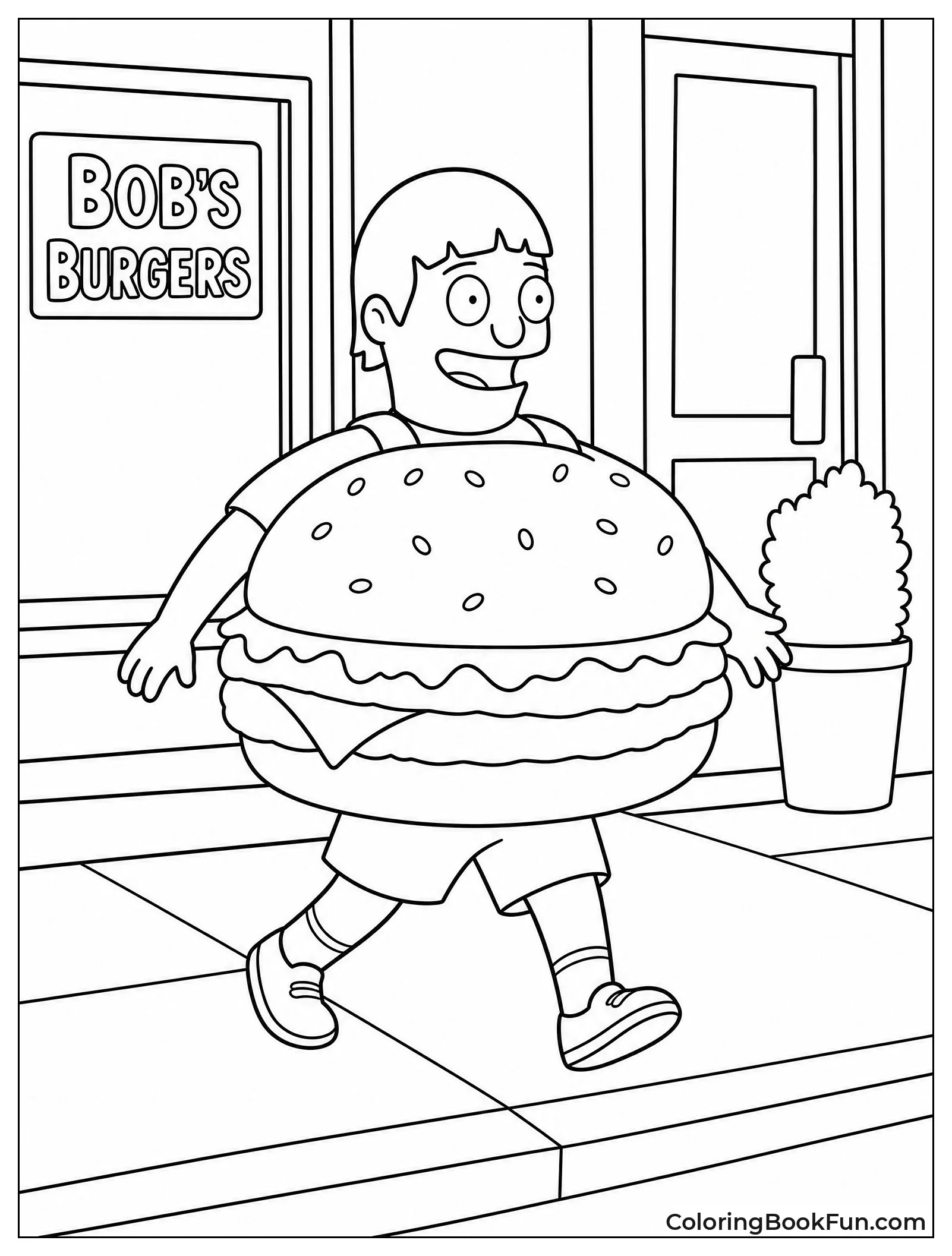 50 Bobs Burgers Coloring Pages (Free PDFs) - ColoringBookFun