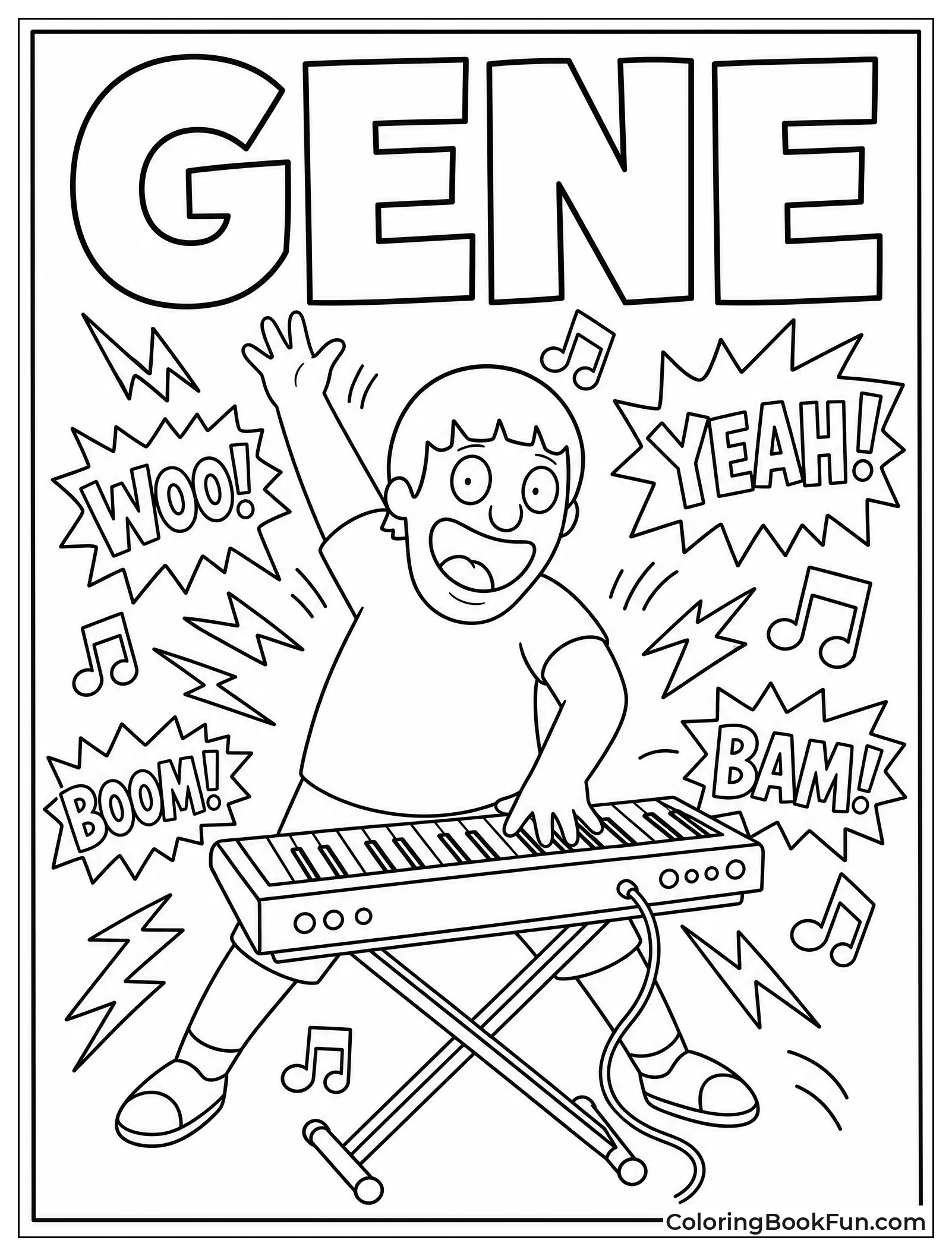 Gene Playing Keyboard with Energy