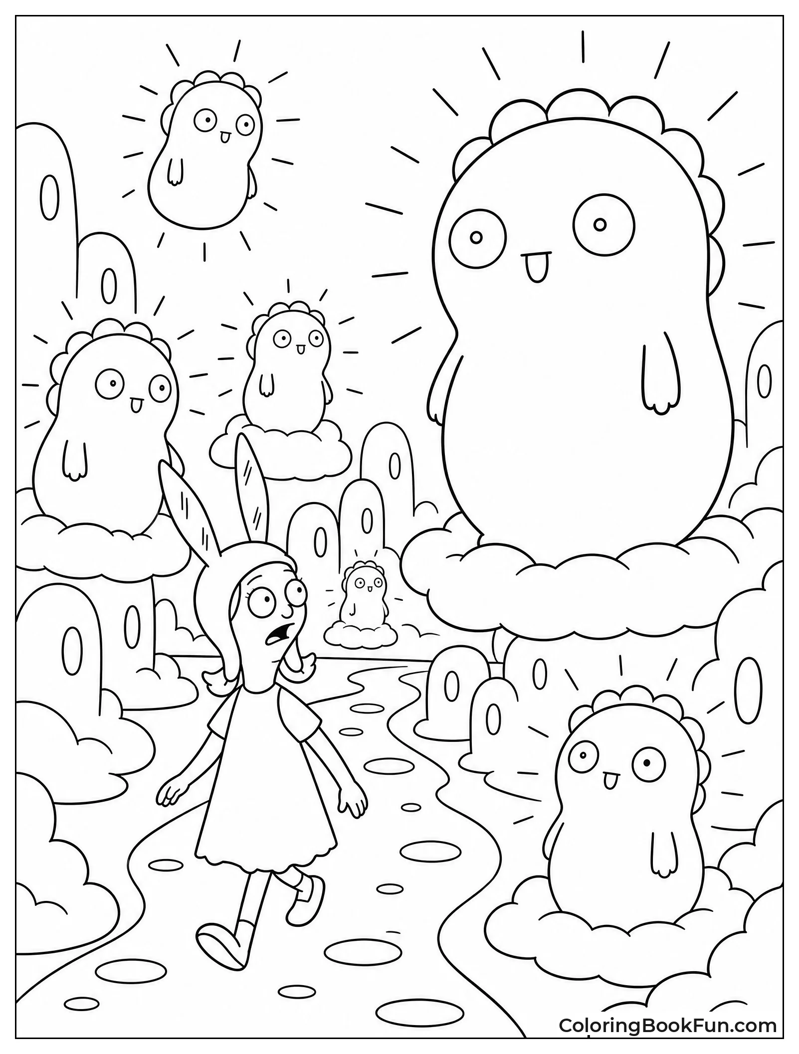Louise Exploring Giant Kuchi Kopi World