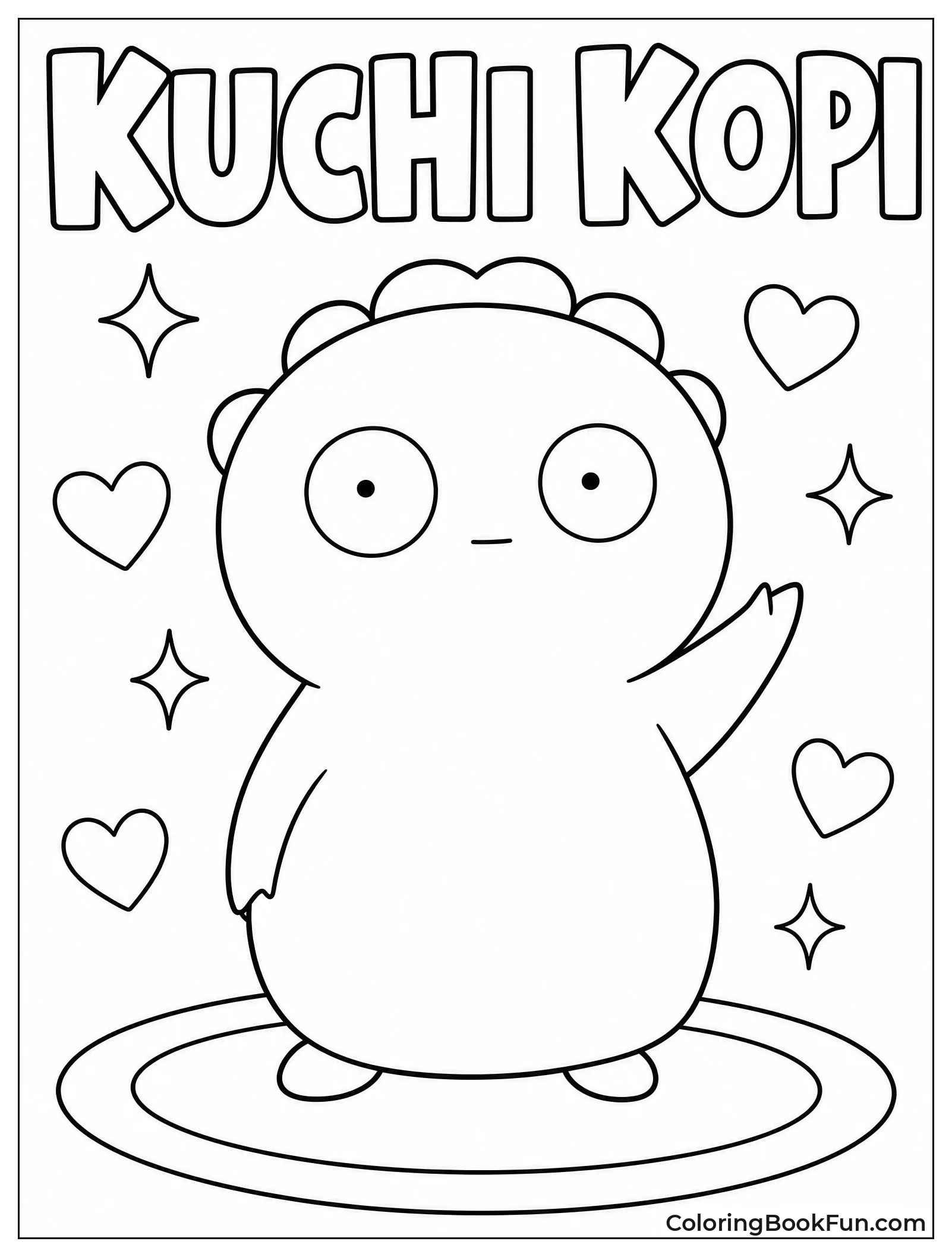 Cute Kuchi Kopi Toy Pose