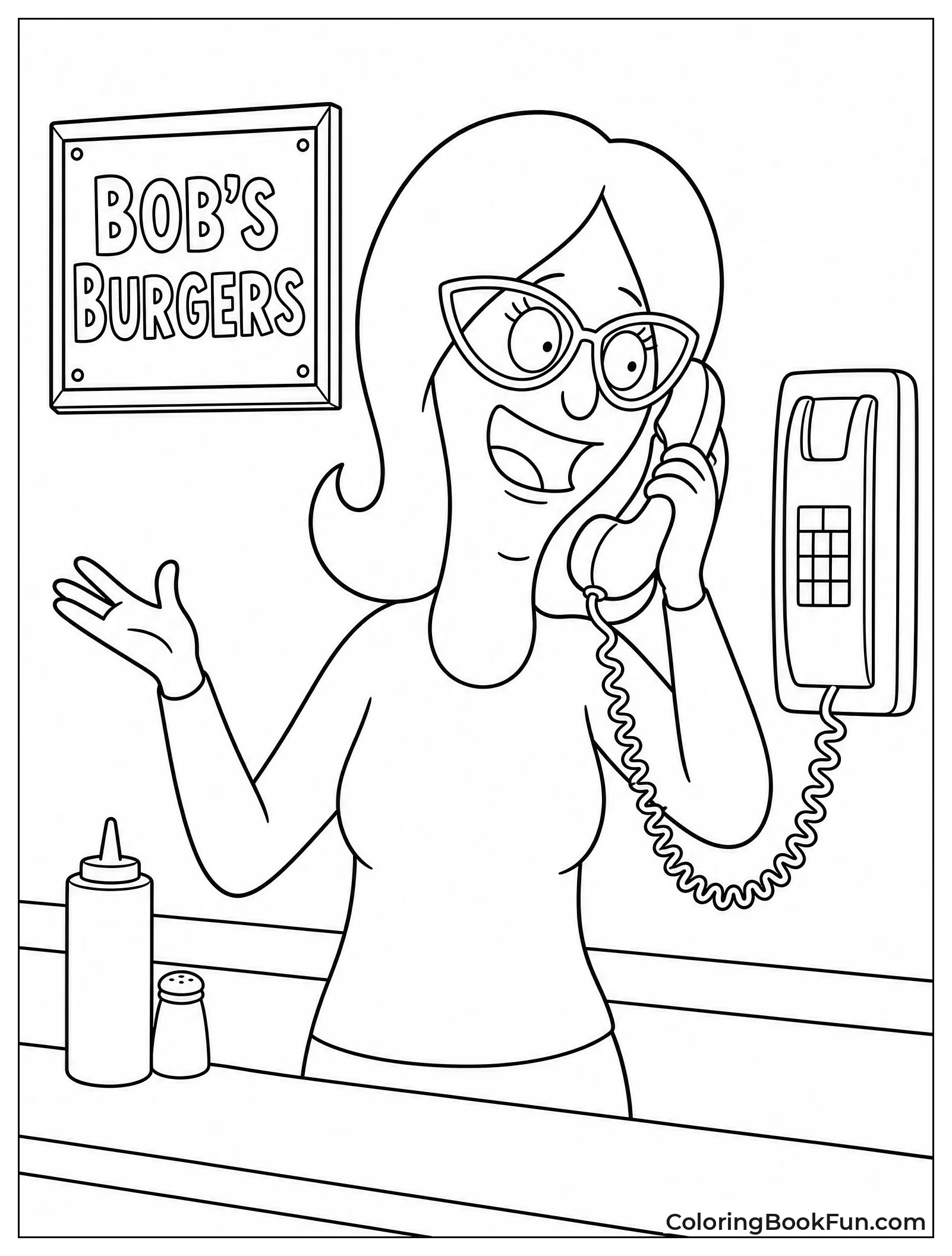 Linda Talking on Phone Happily