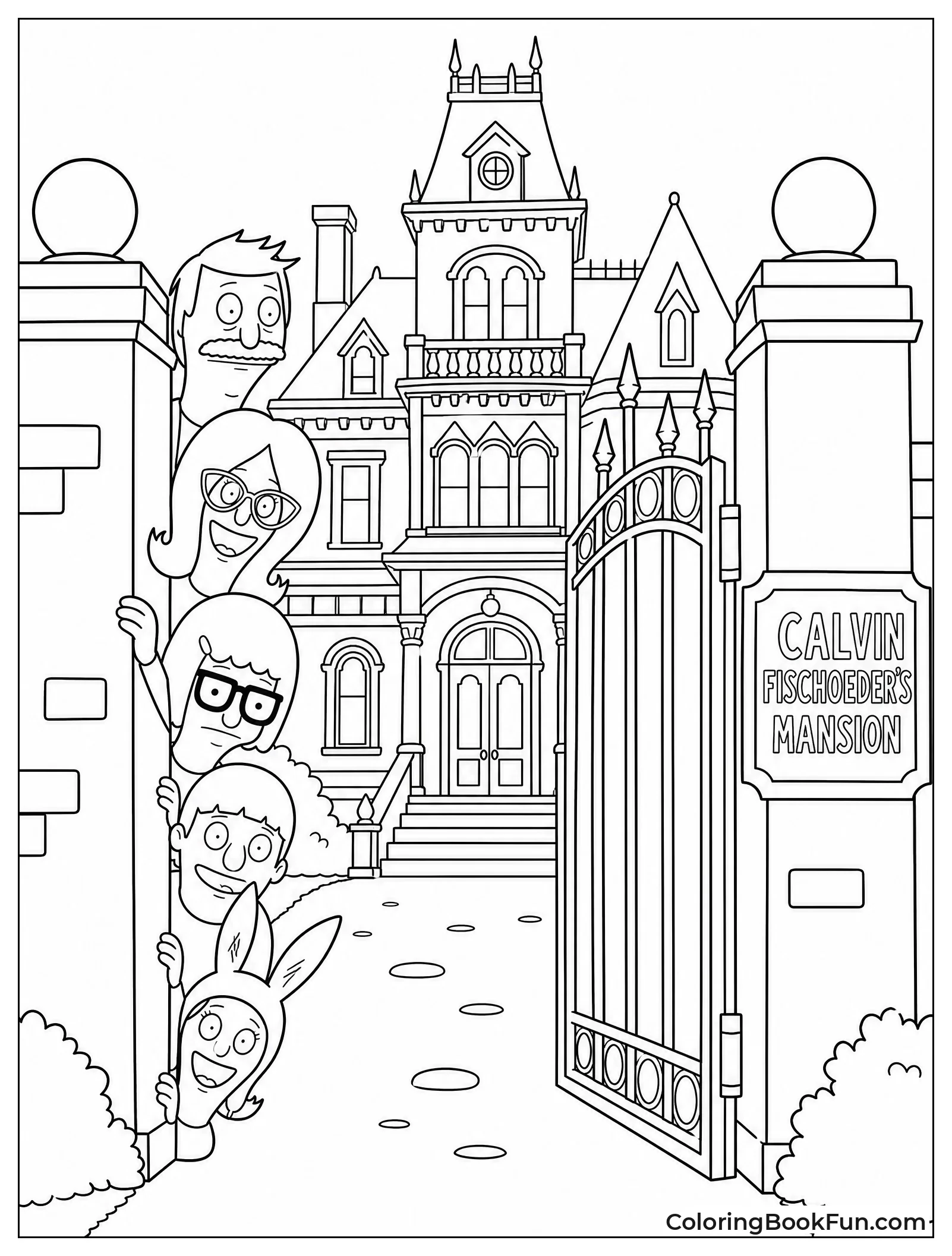 Family Visiting Mr Fischoeder Mansion