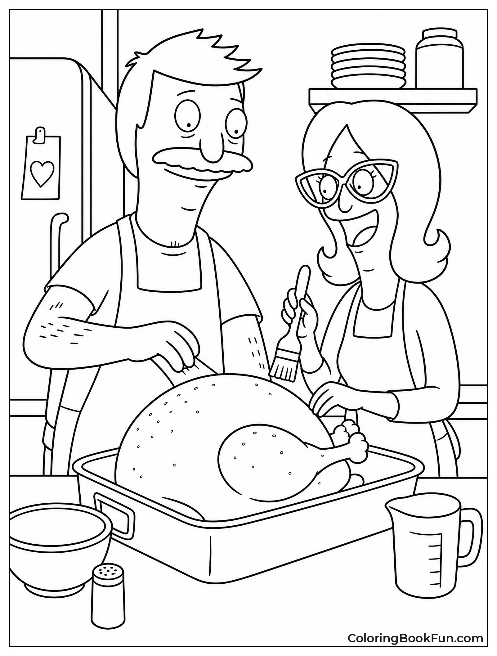 Bob Prepping Turkey for Thanksgiving