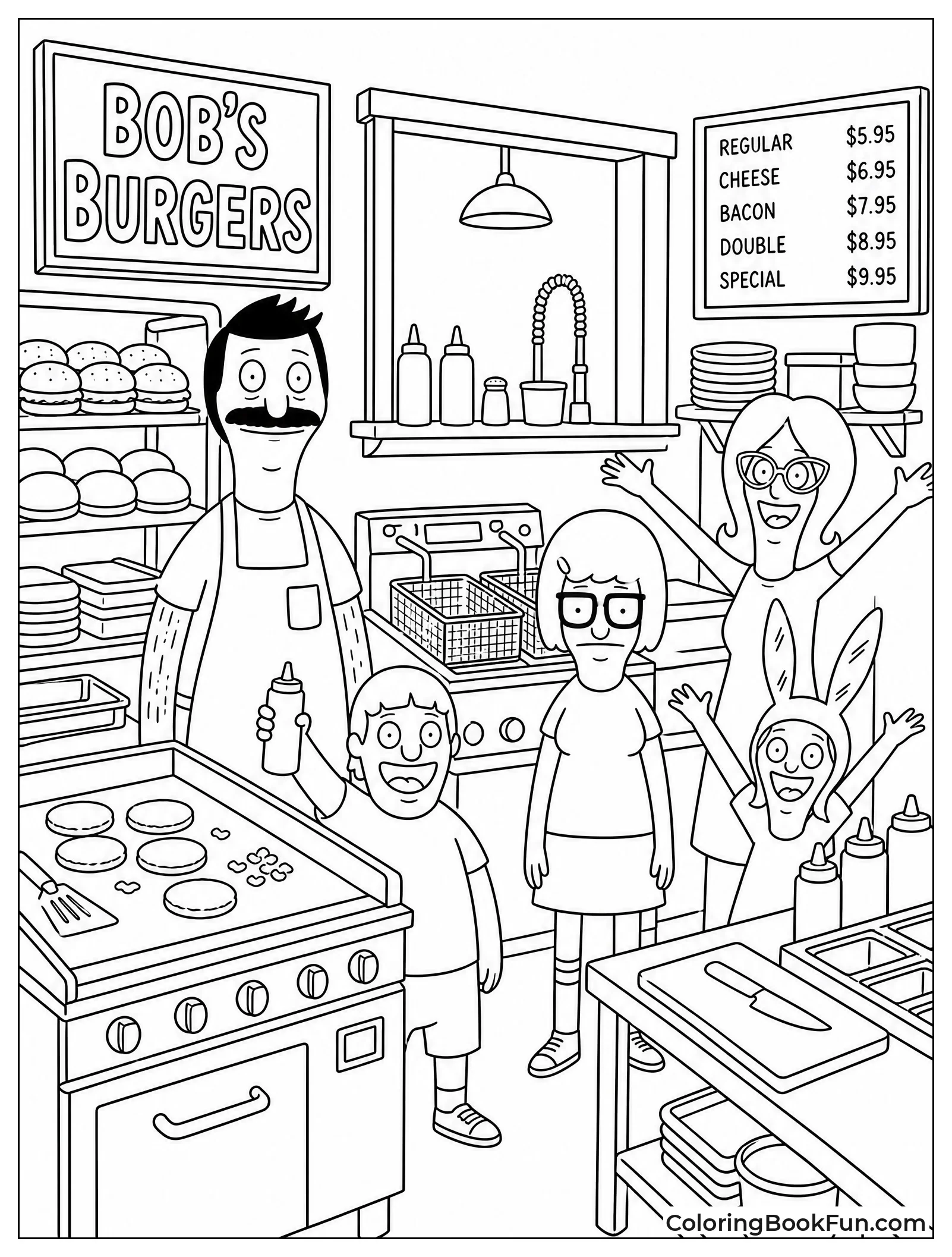 Intricate Restaurant Kitchen Scene