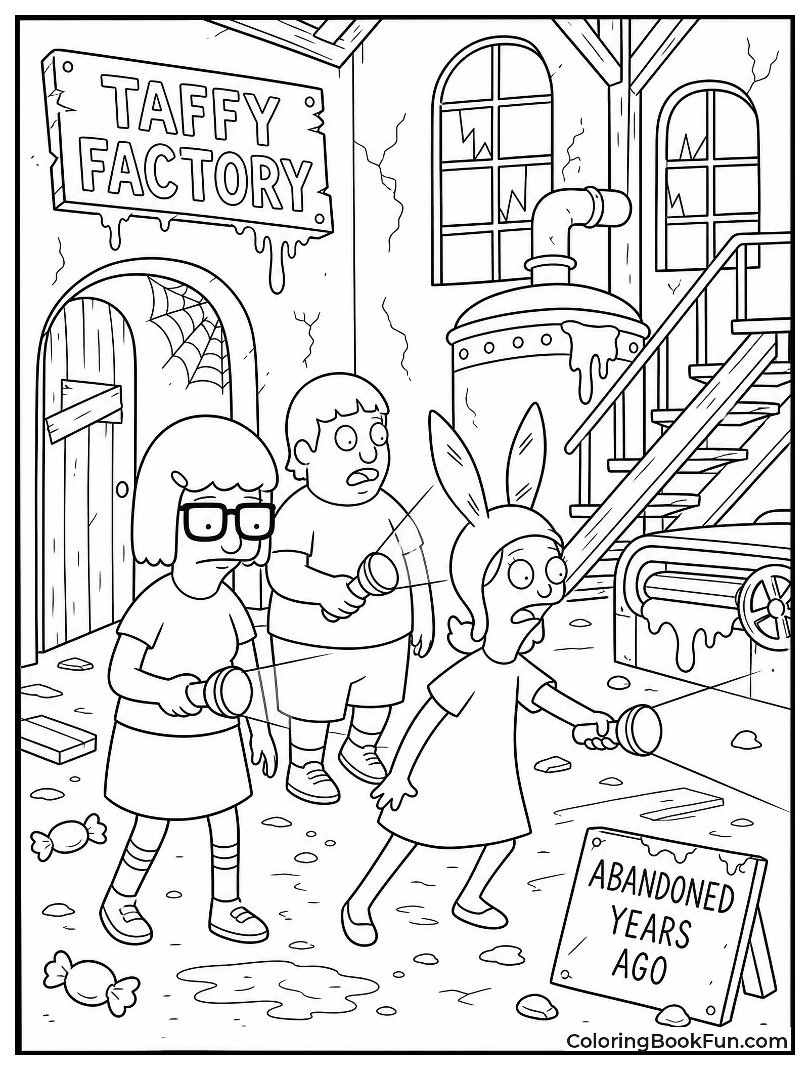 Kids Exploring Taffy Factory
