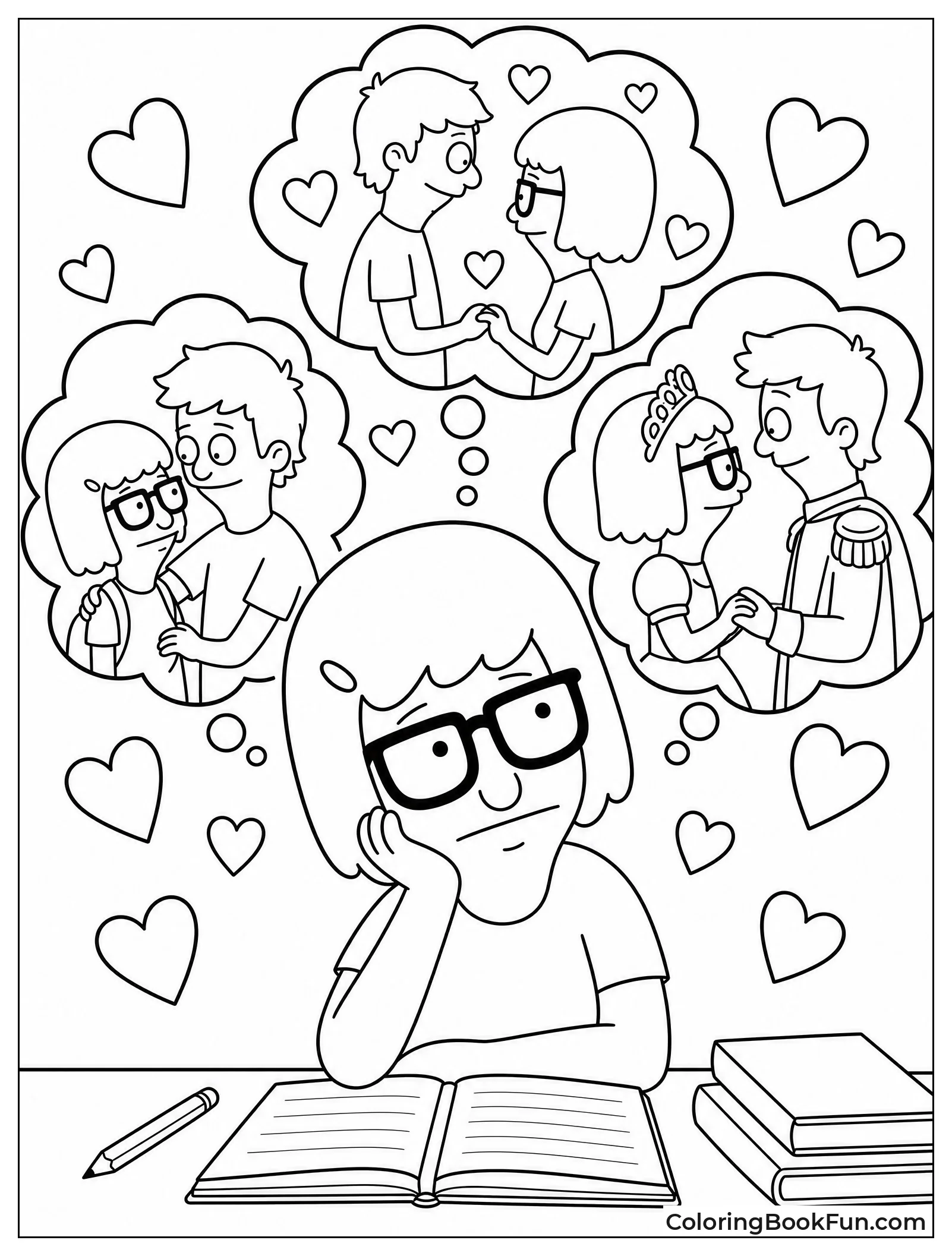 Tina Daydreaming About Romantic Fantasies