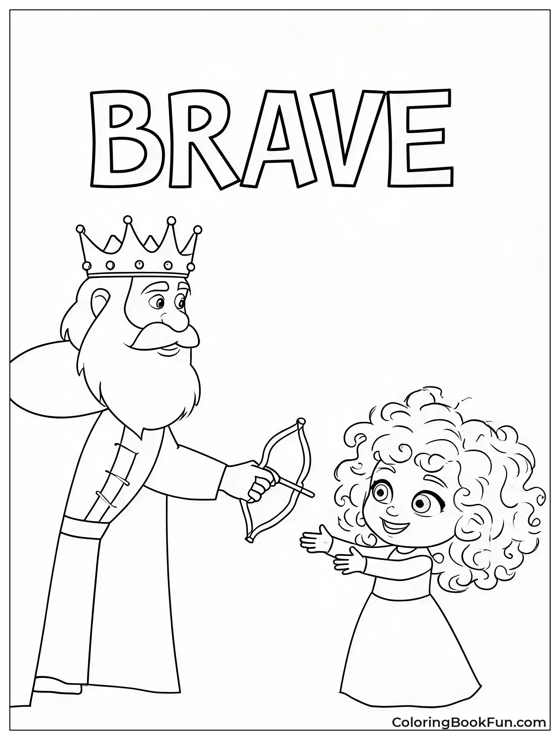 Toddler Merida Getting Her First Bow