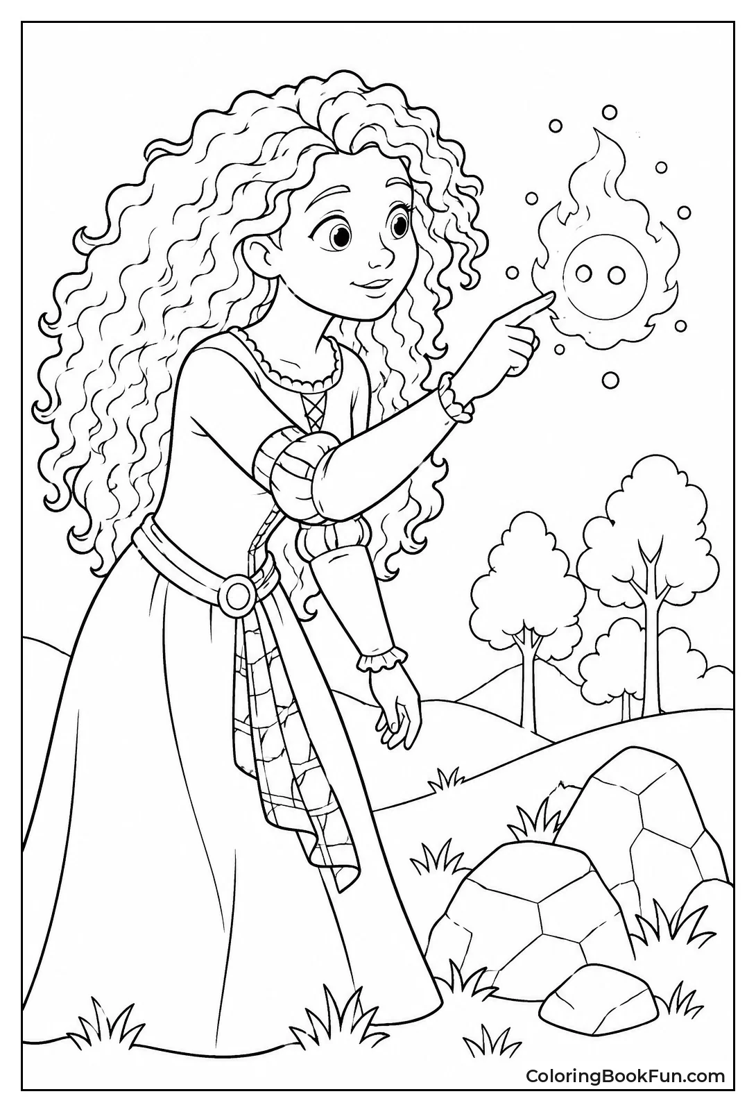 Merida Reaching for a Glowing Wisp
