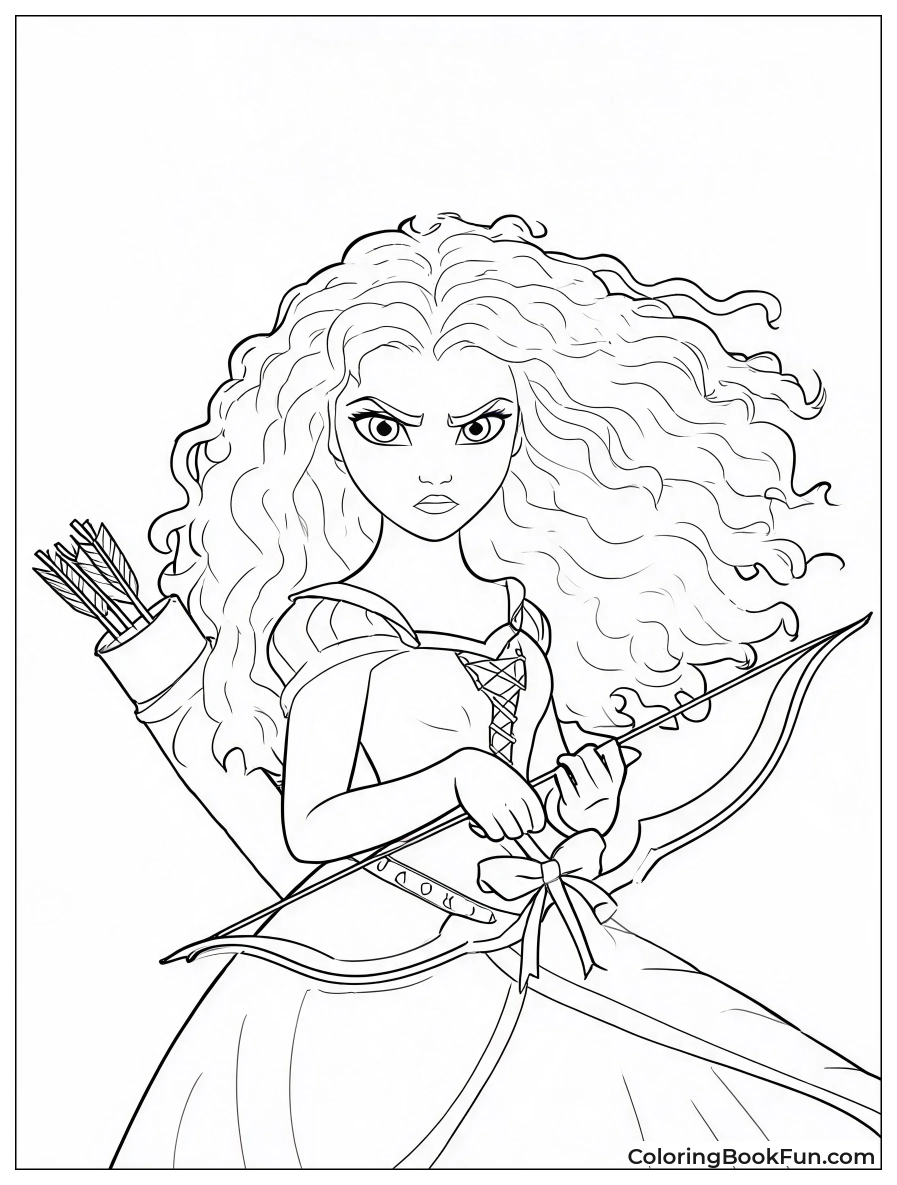 Merida with Wild Curly Hair