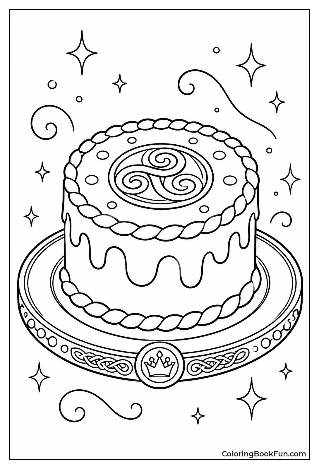 Magic Tart Sparkling on Silver Platter