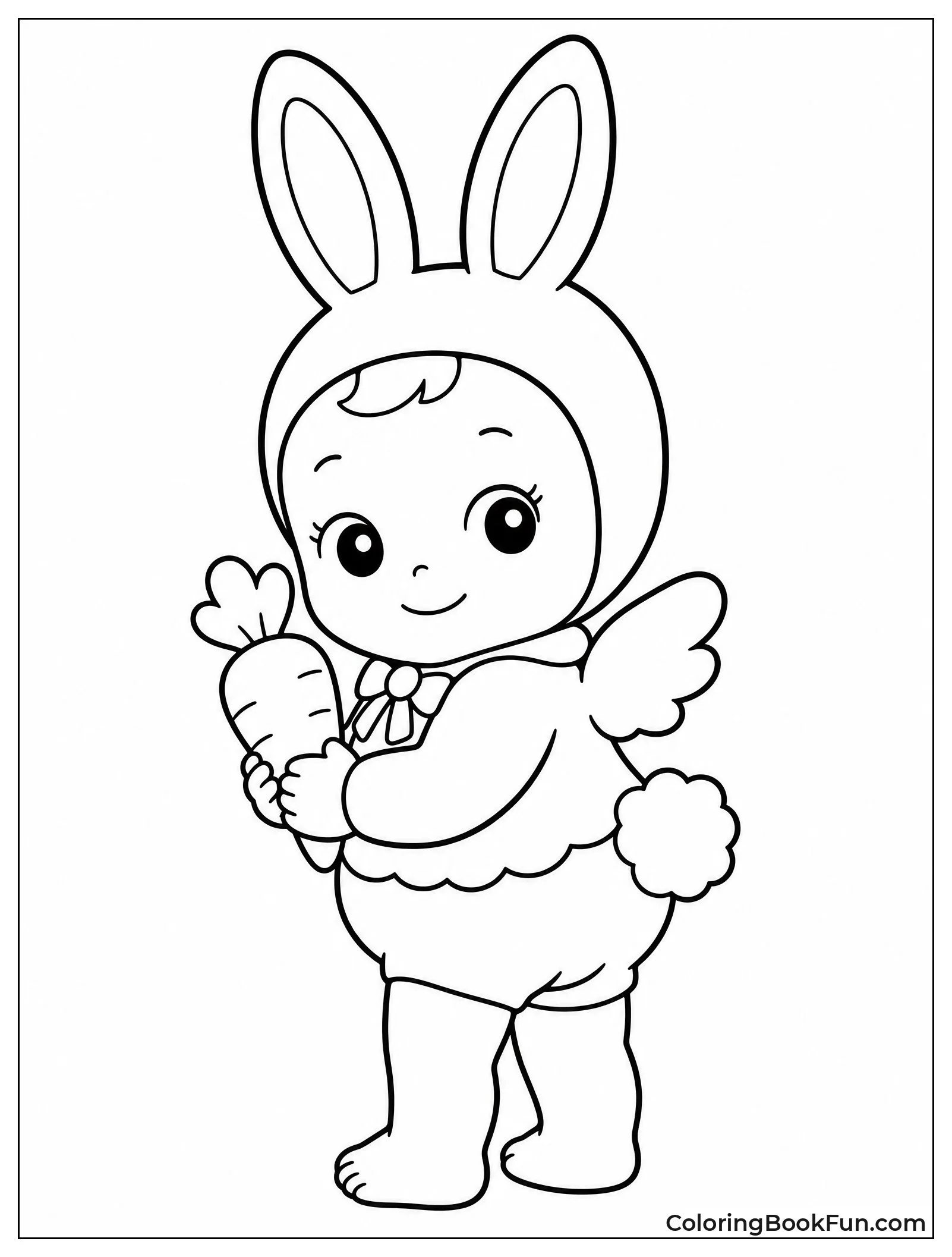 Bunny Sonny Angel Holding a Carrot