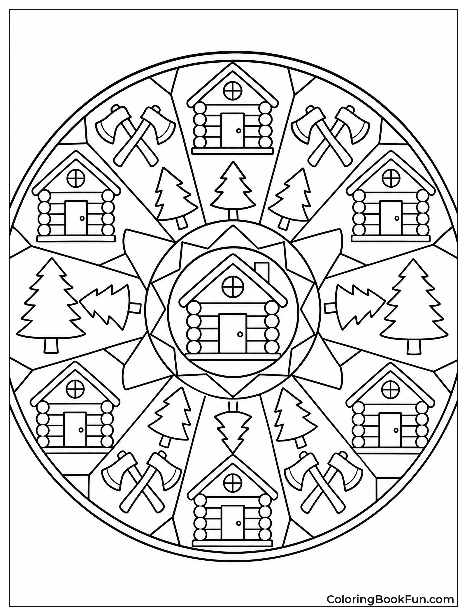Mandala Made of Cabins