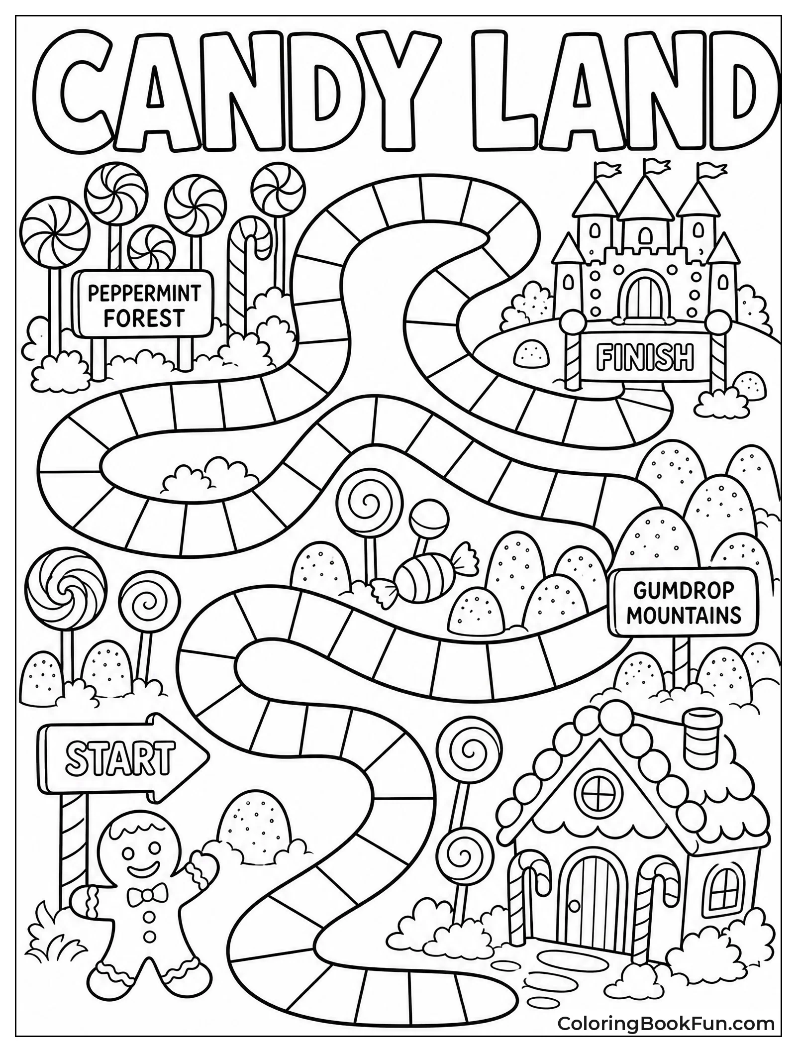Twisting Path Winds Through Candyland