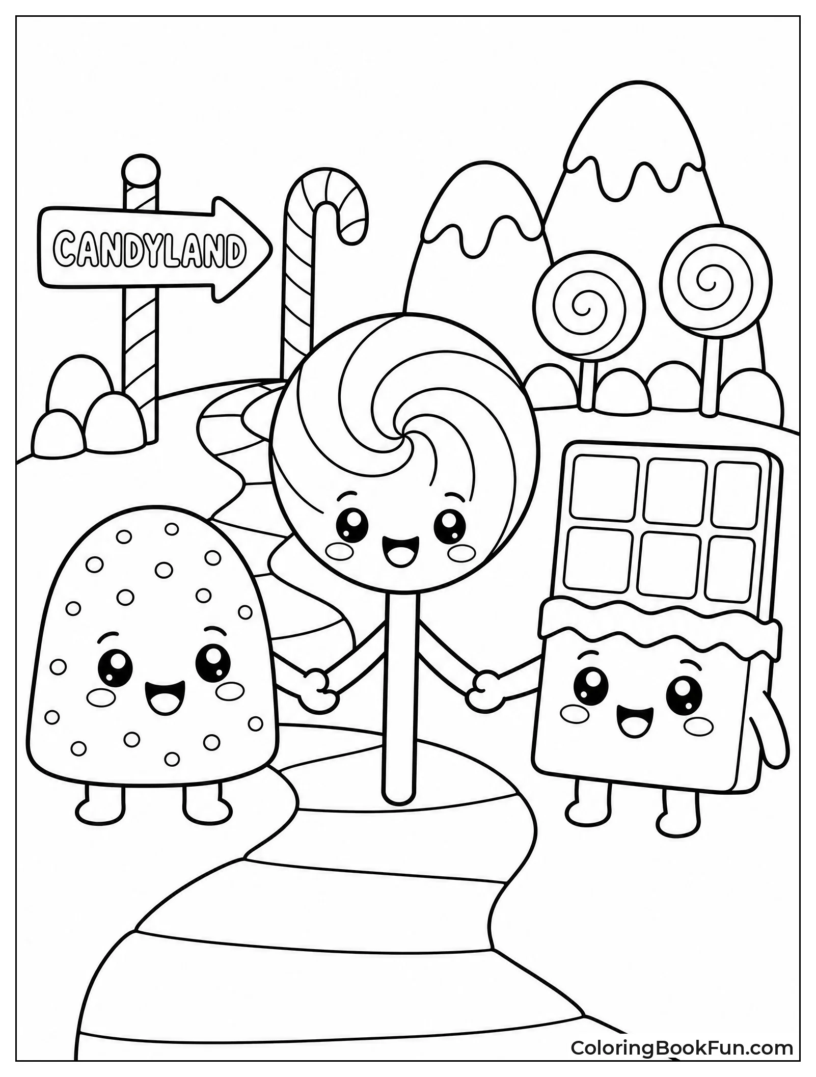 Kawaii Candies Hold Hands