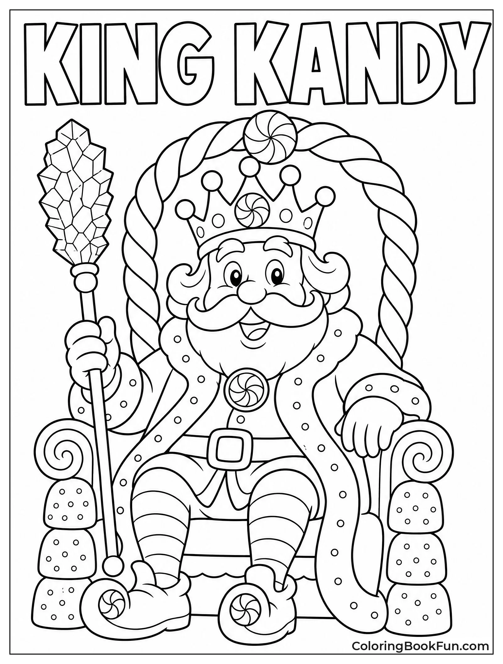King Kandy Sits on Throne