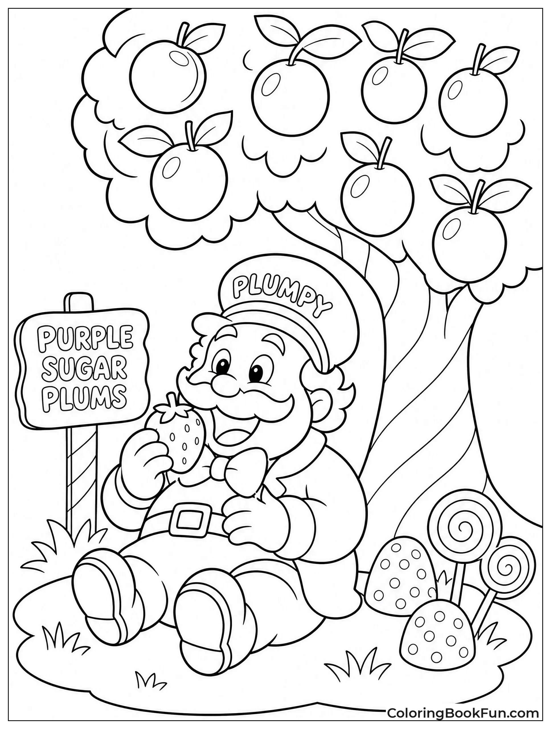 Plumpy Eats Sugar Plums
