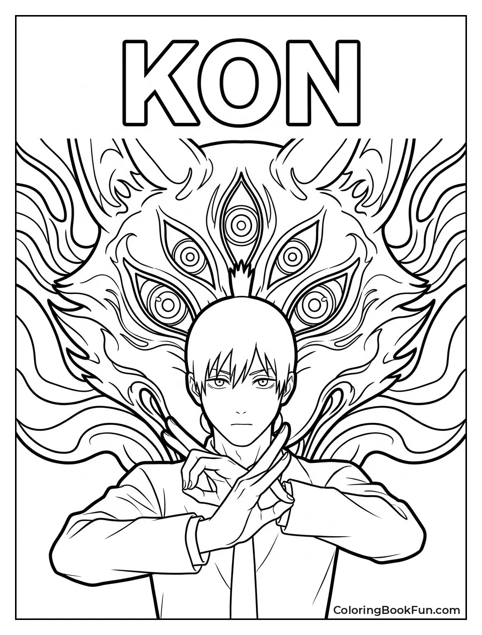Aki Summons Fox Devil with Sign