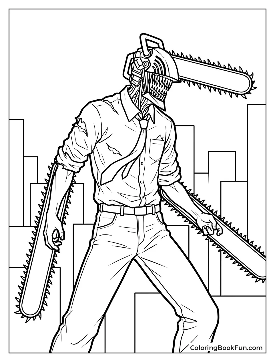Denji in His Chainsaw Form