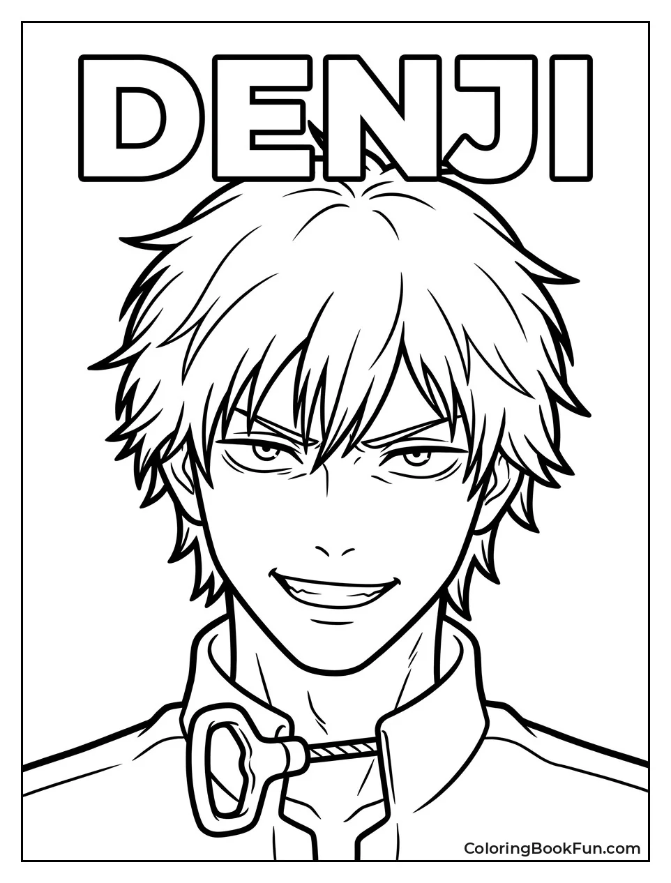 Close Up of Denji Face