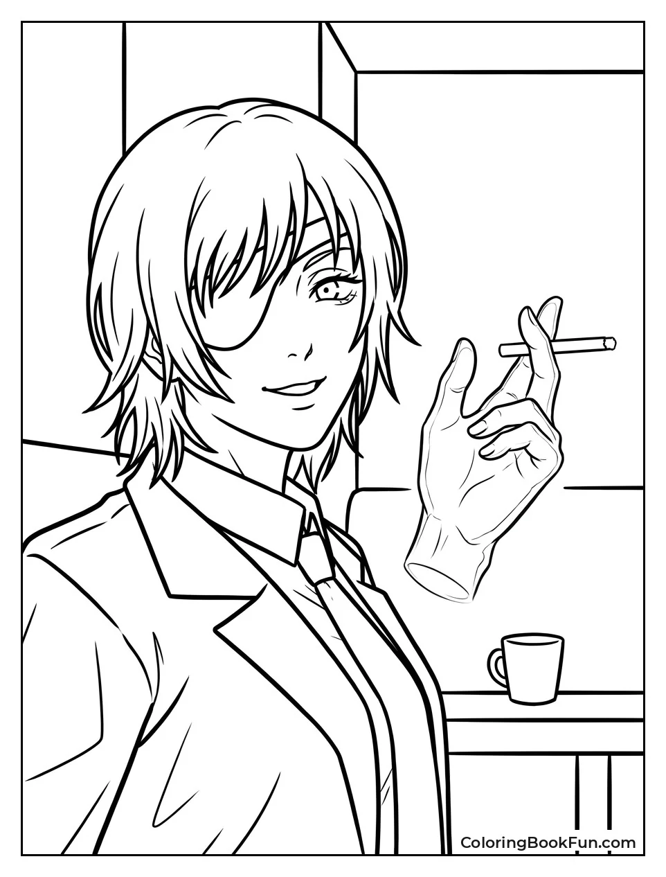 Himeno Winks with Ghost Hand