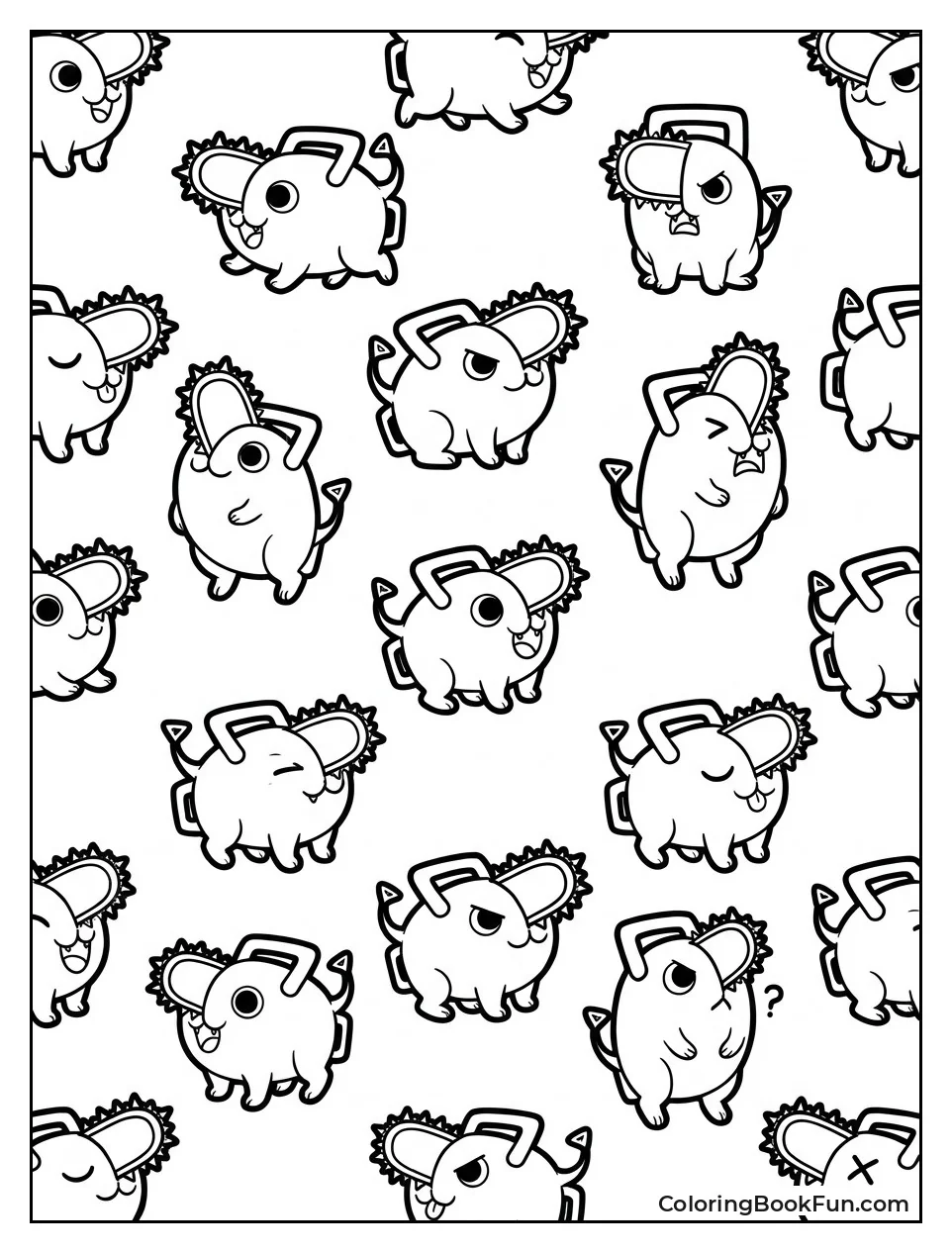 Pattern of Cute Pochitas