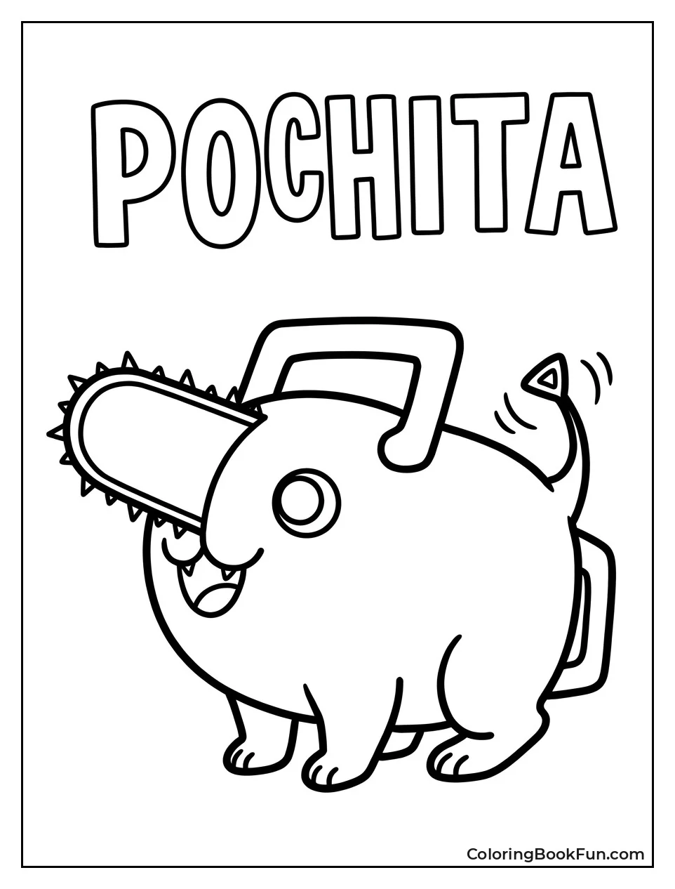 Pochita Wags Tail and Smiles