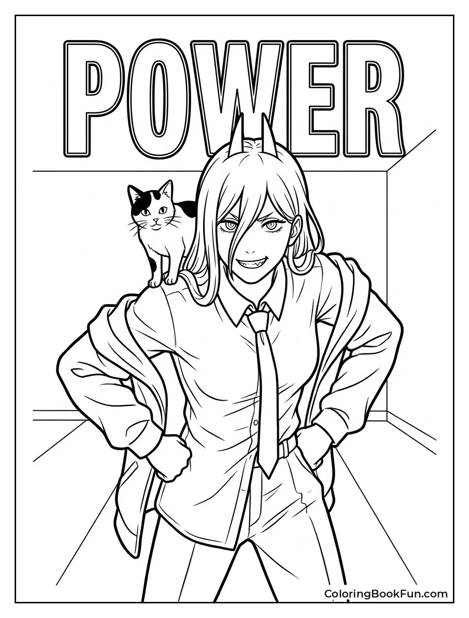 Power Poses with Meowy on Shoulder