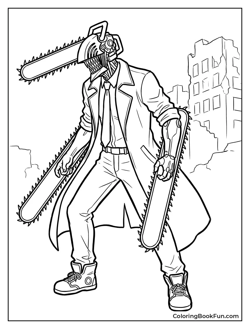 Sketch Shows Chainsaw Man Clearly