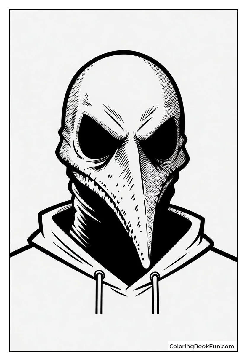Violence Fiend Wears Mask and Hoodie