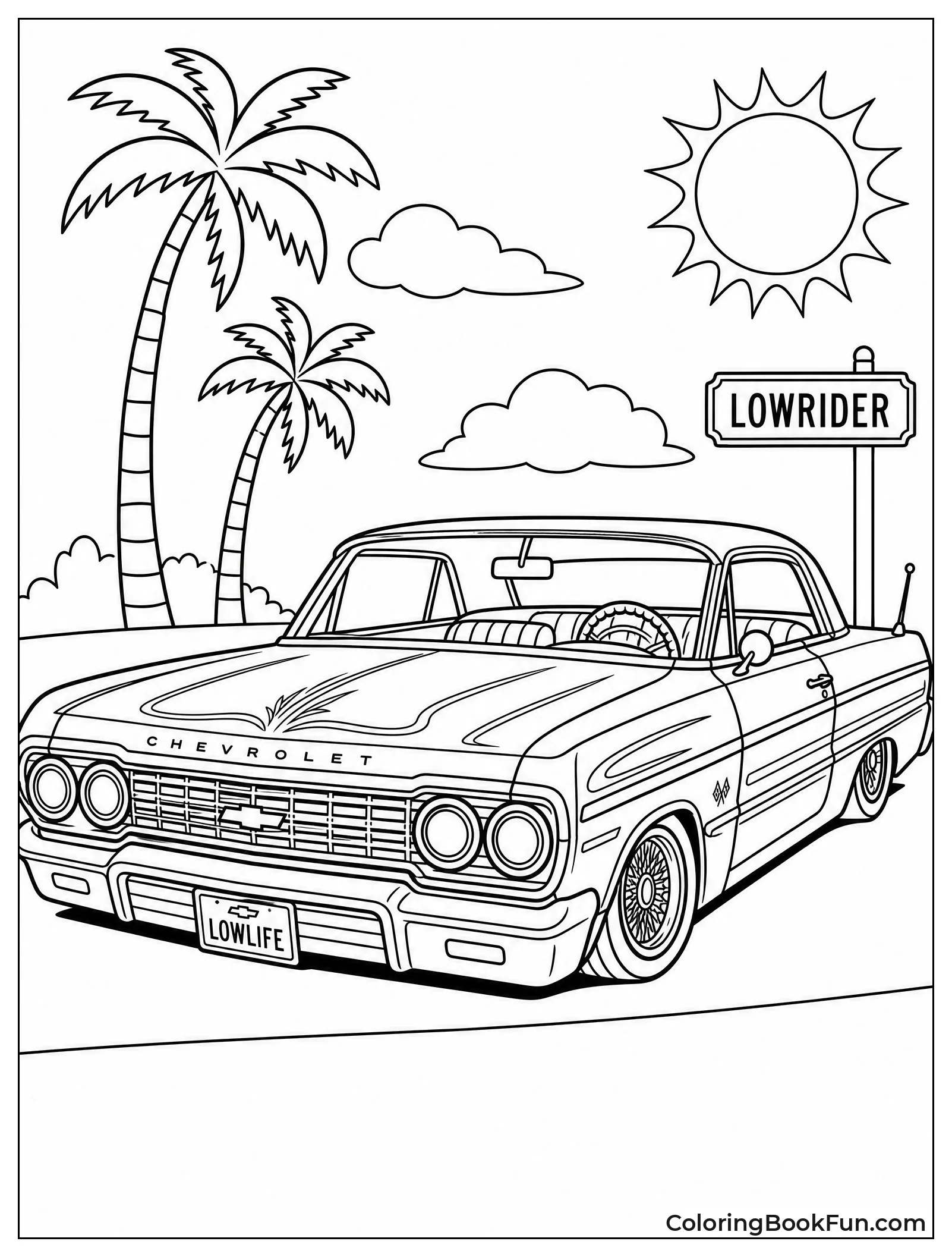 Chevy Lowrider Sitting Very Low