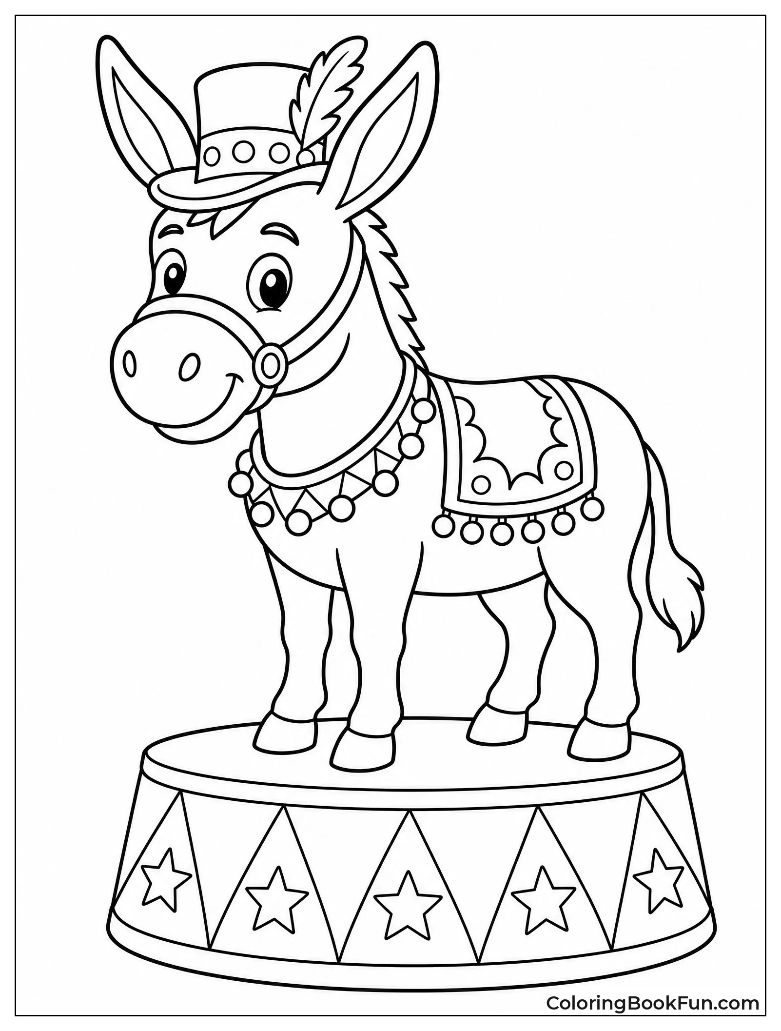 Donkey Performs in Circus