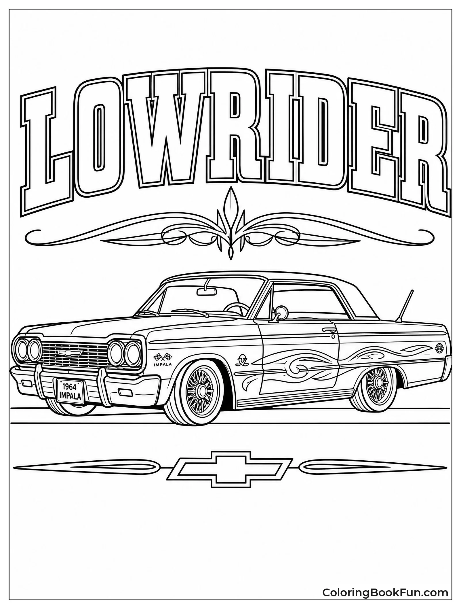Classic Impala Lowers on Road