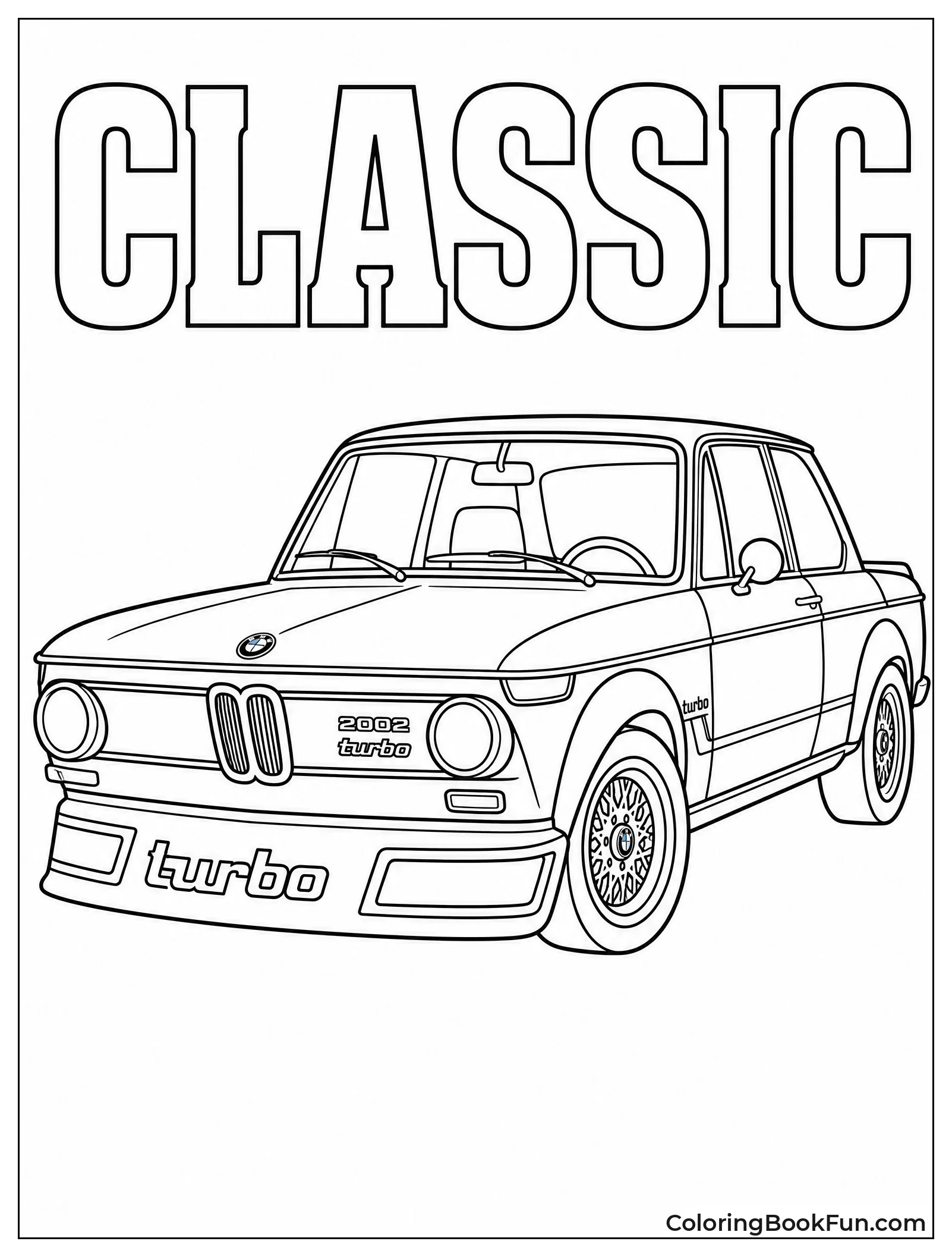 Classic BMW 2002 Turbo Side