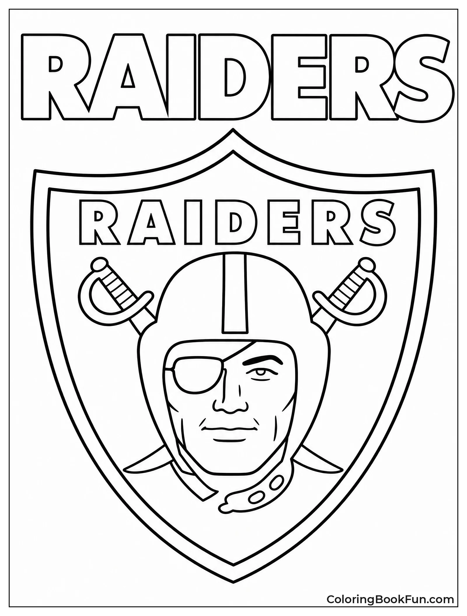 Classic Raiders Shield Logo