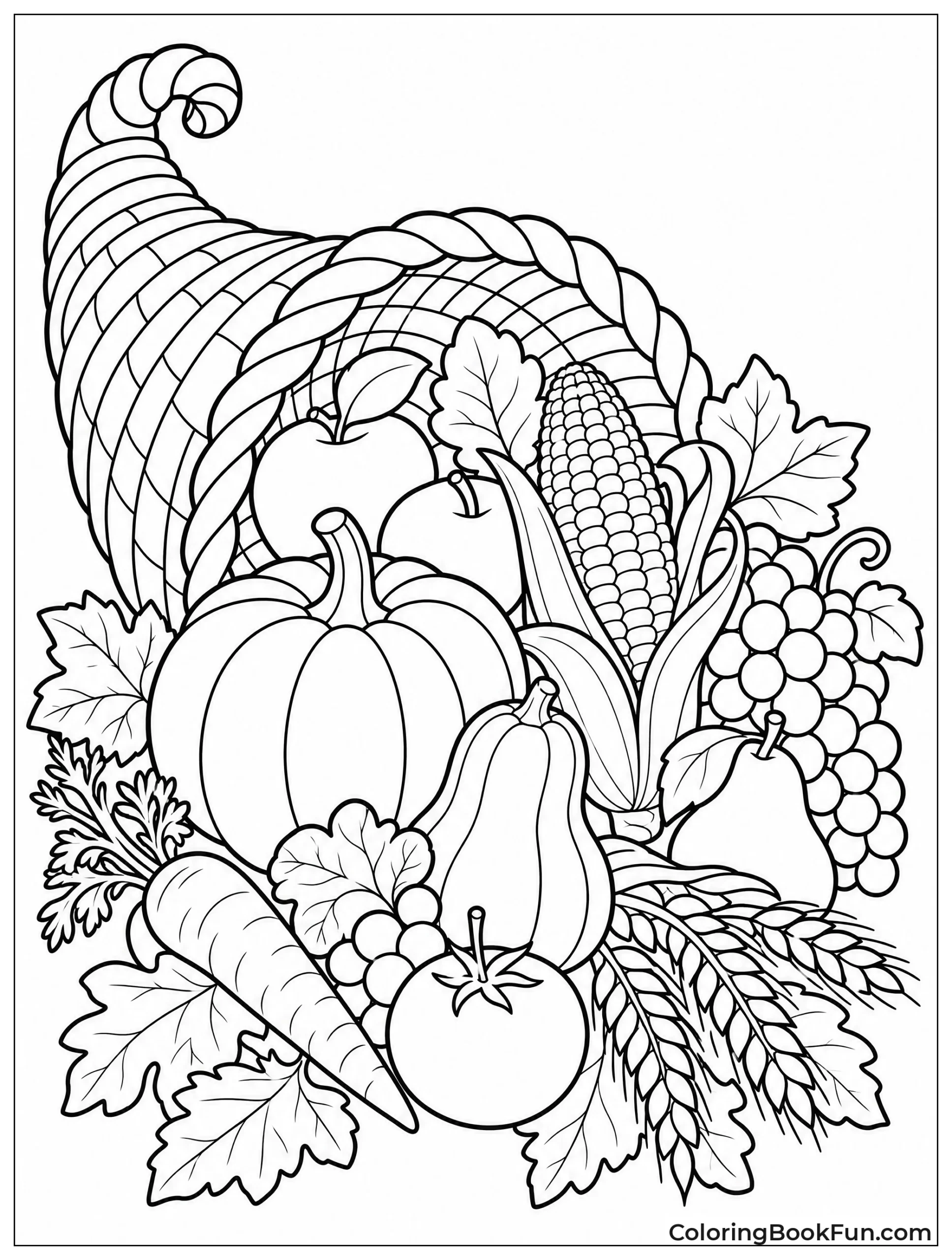 Close Up Fruits from Cornucopia