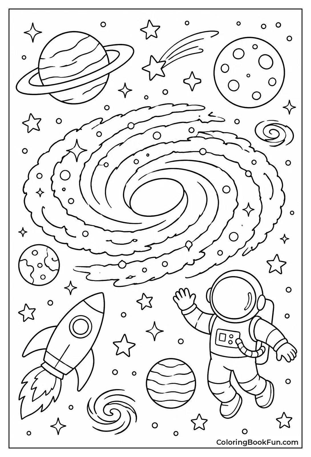 Imaginative Galaxy with Unique Patterns