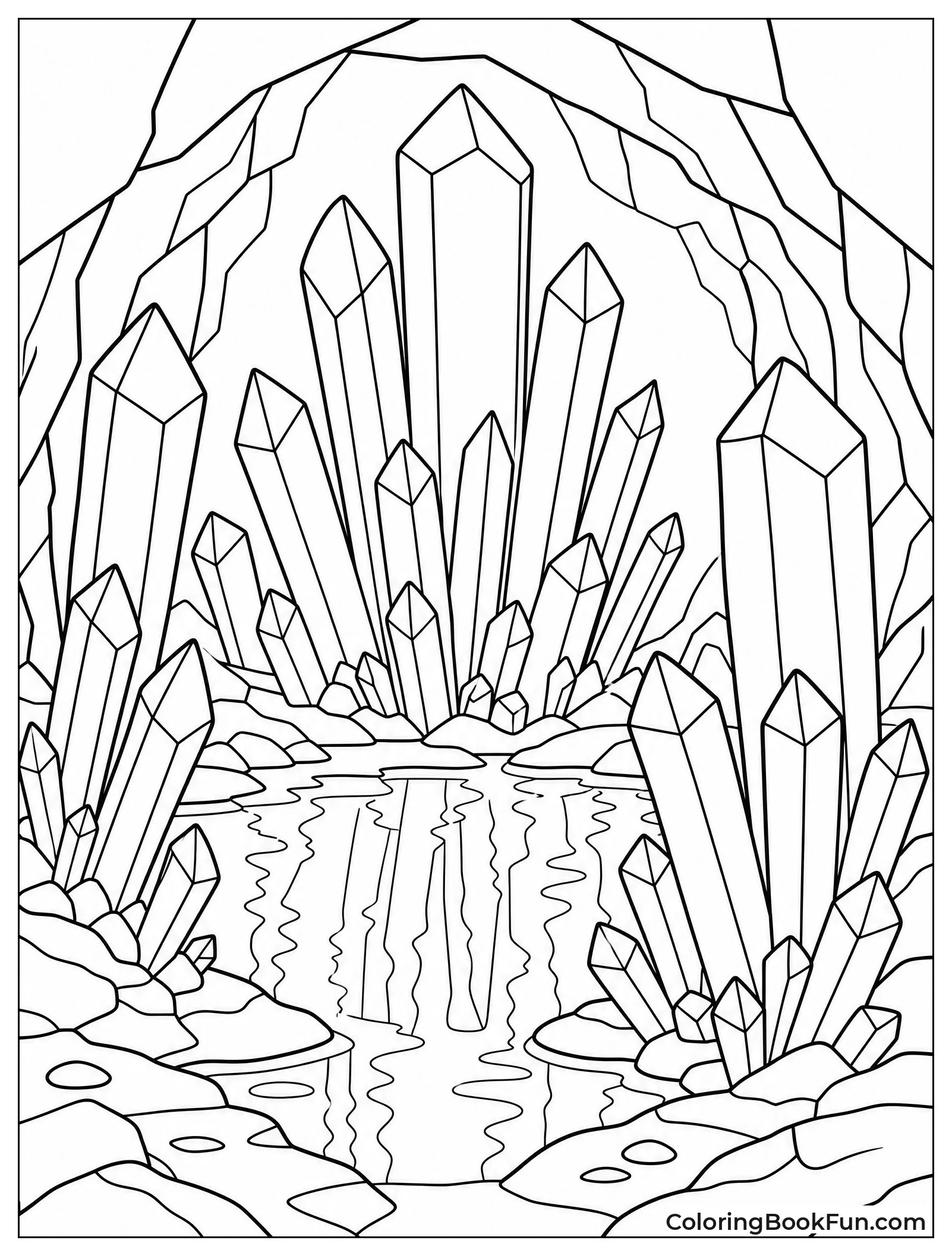 Massive Crystals in Underground Cave