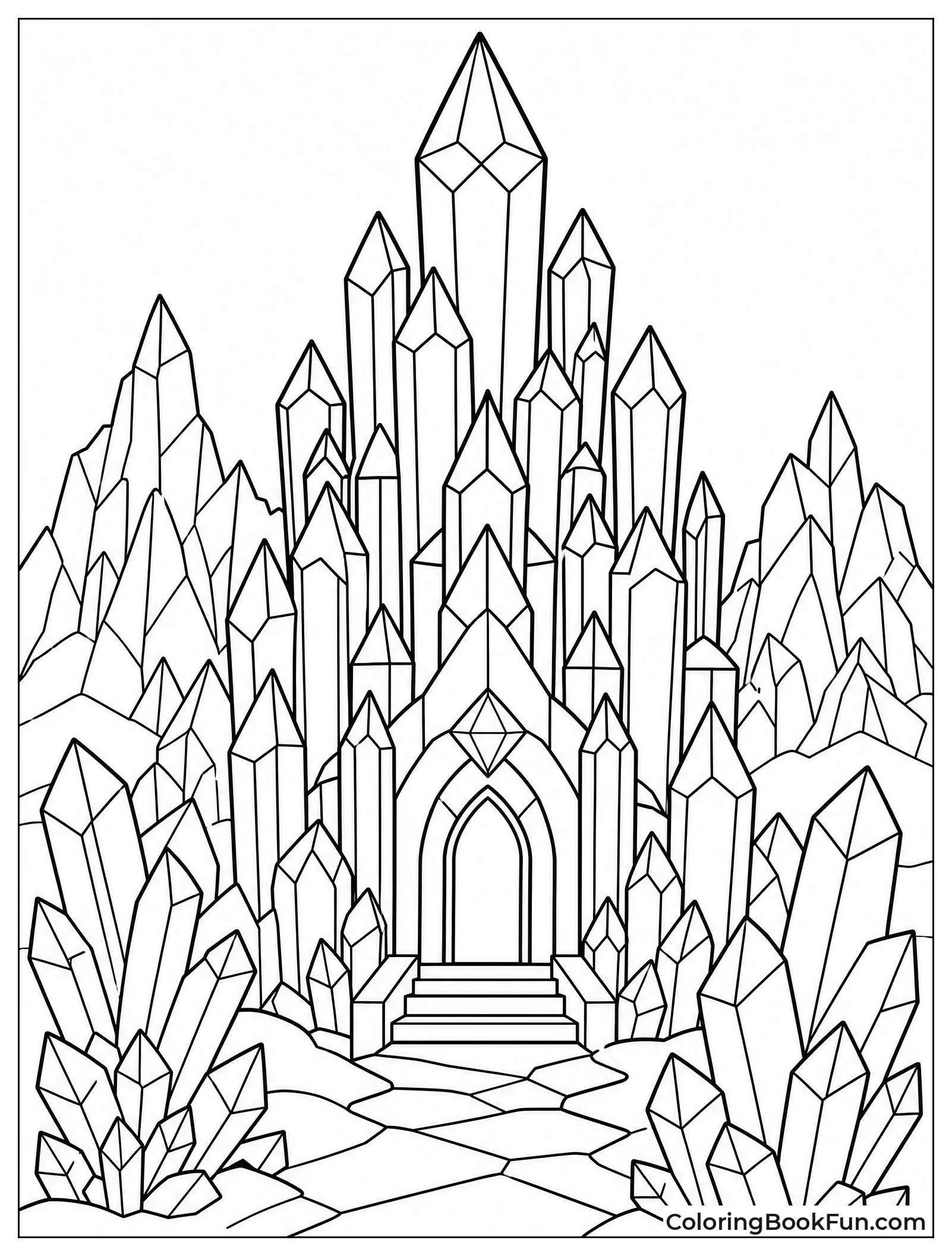 Castle Made of Crystal Spires