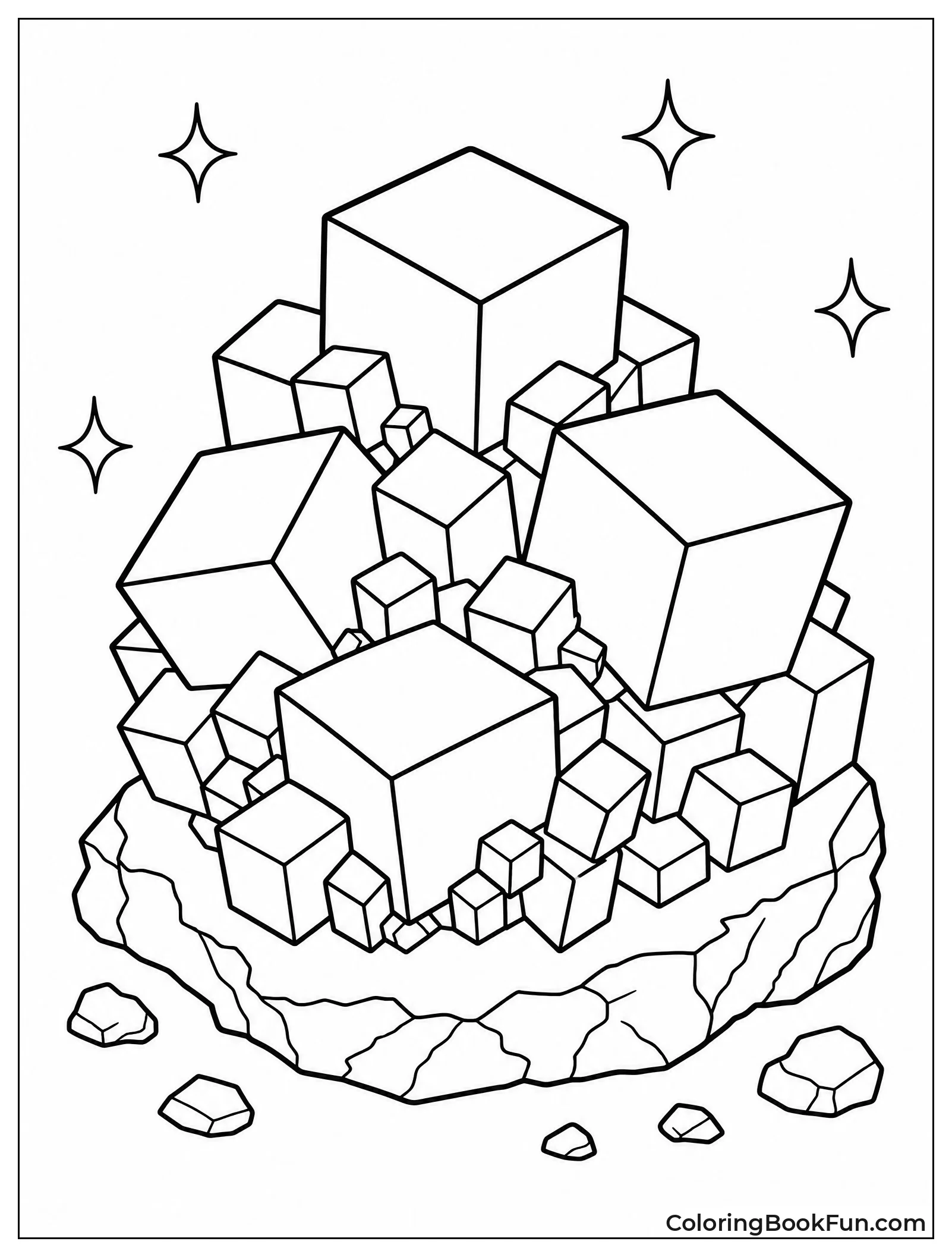 Shiny Cubic Pyrite Formations
