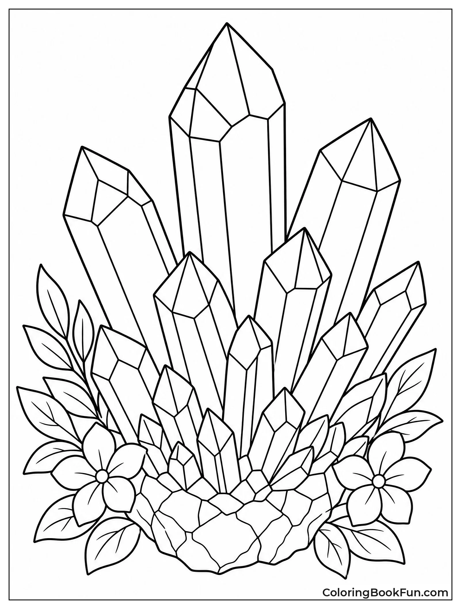 Detailed Natural Quartz Cluster