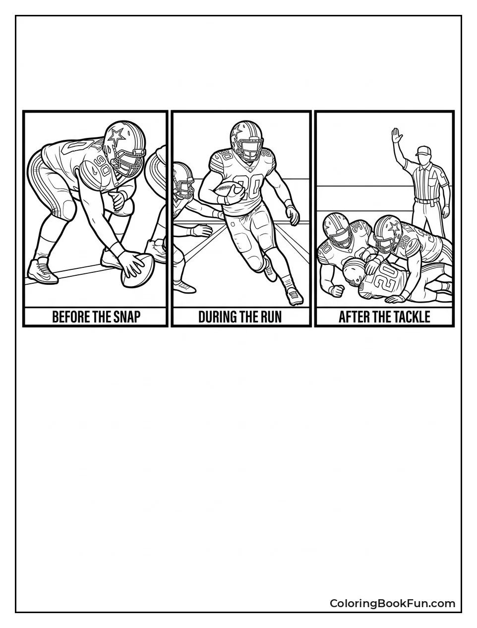 Action Sequence in Three Panels