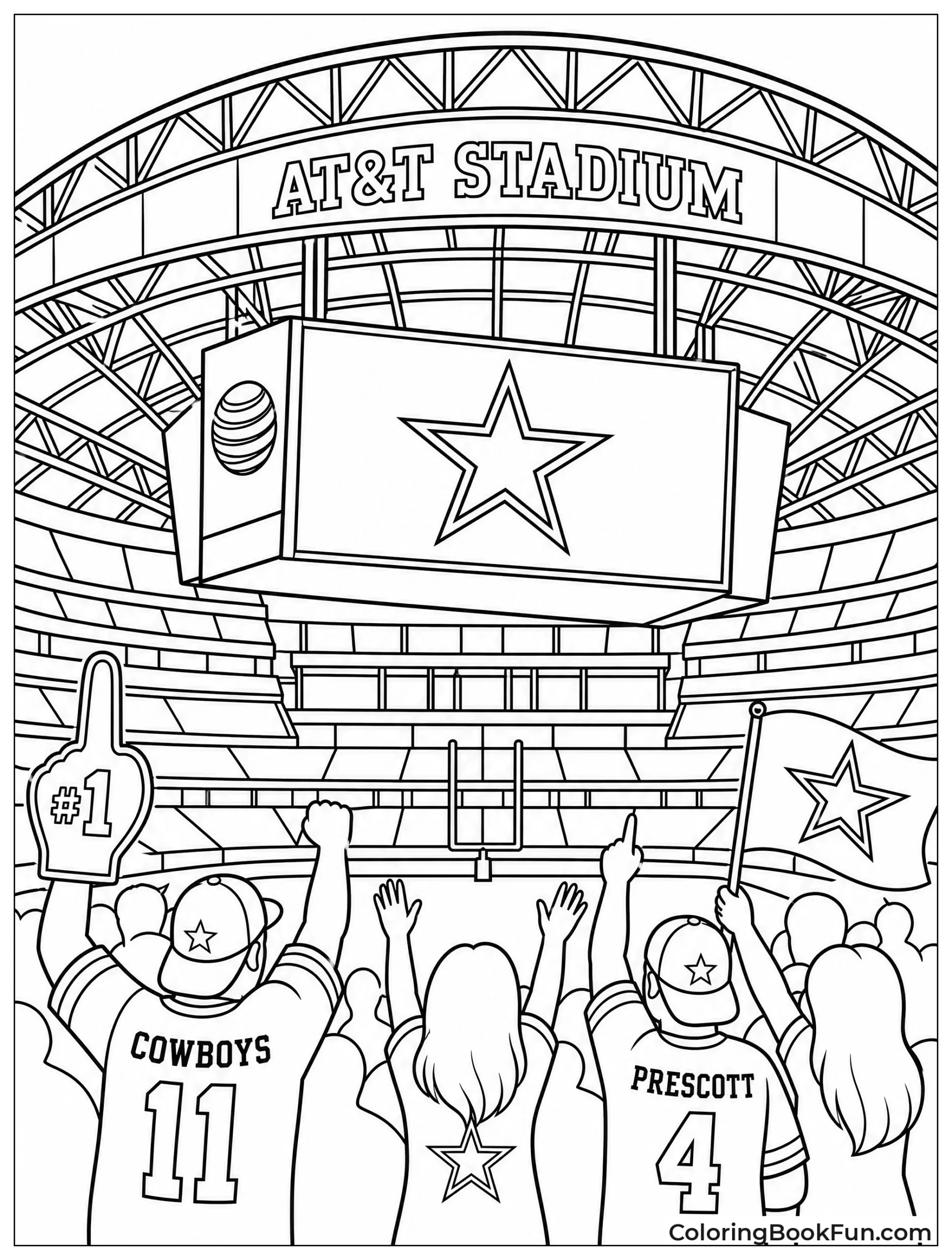 View of Att Stadium