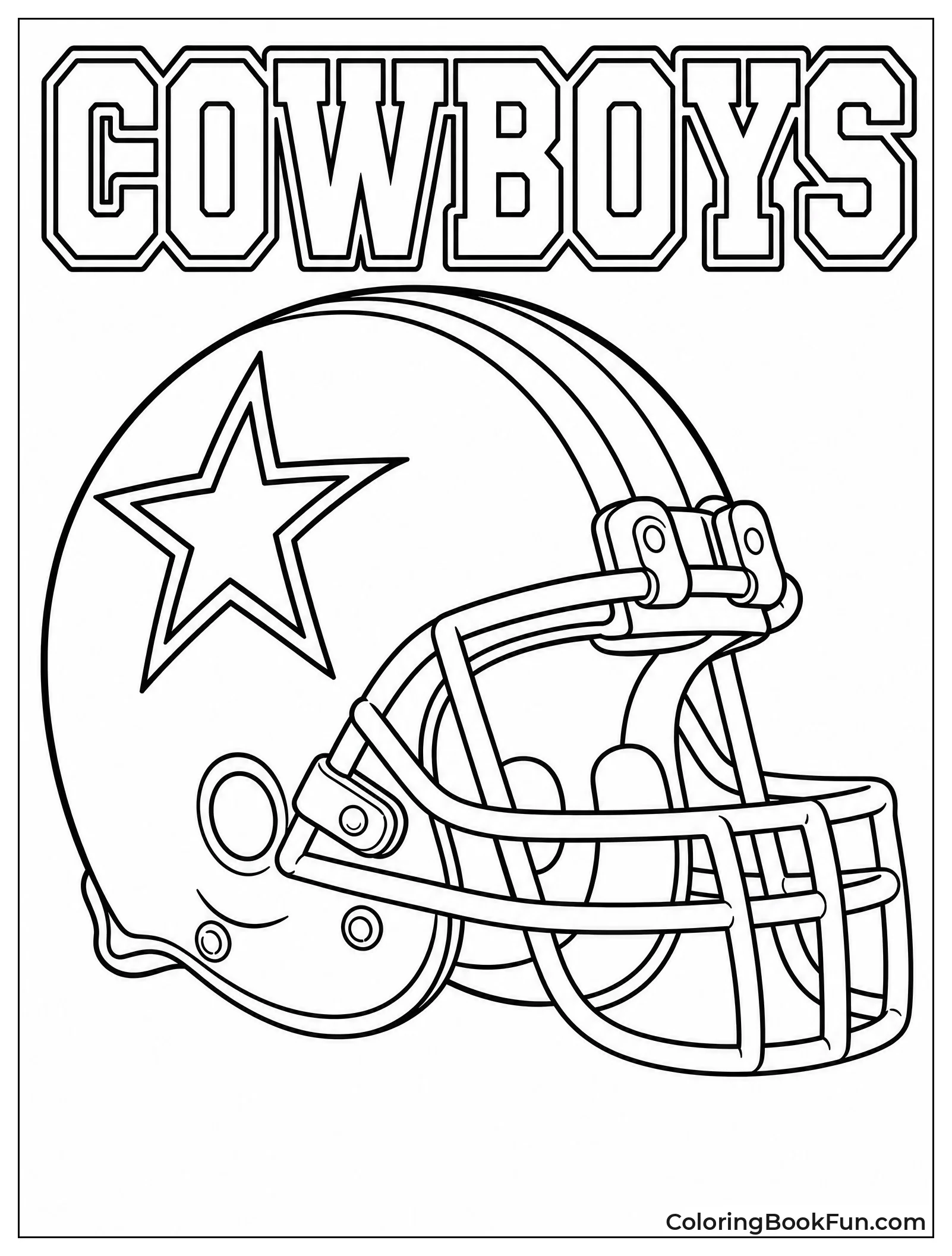Close Up of Cowboys Helmet