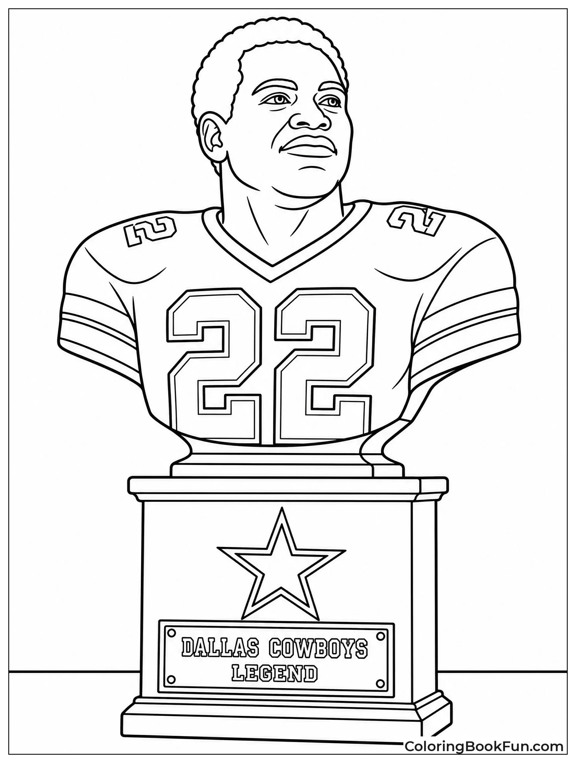 Hall of Fame Bust on Pedestal